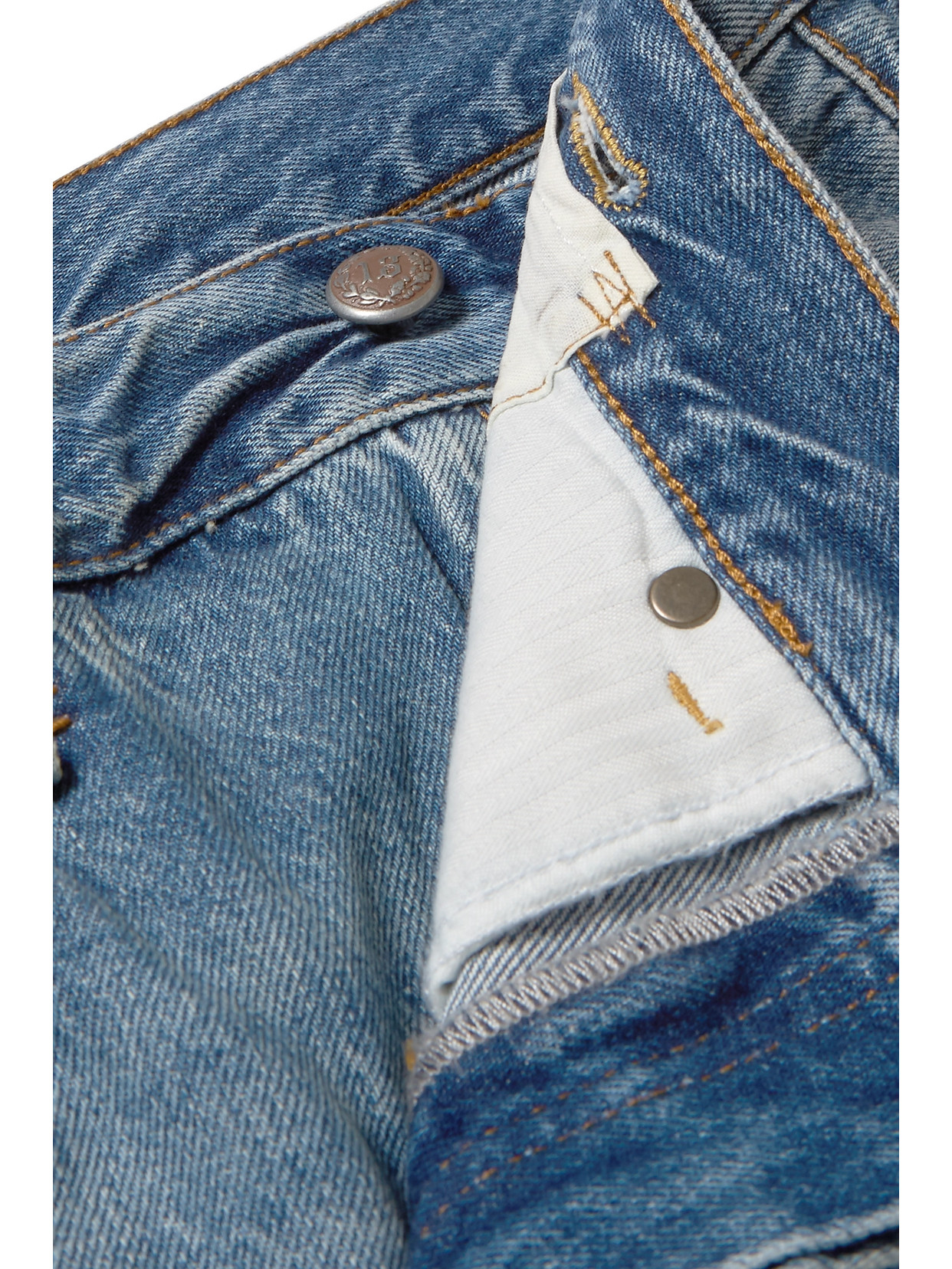 R13 Denim Boyfriend Jeans In Blue