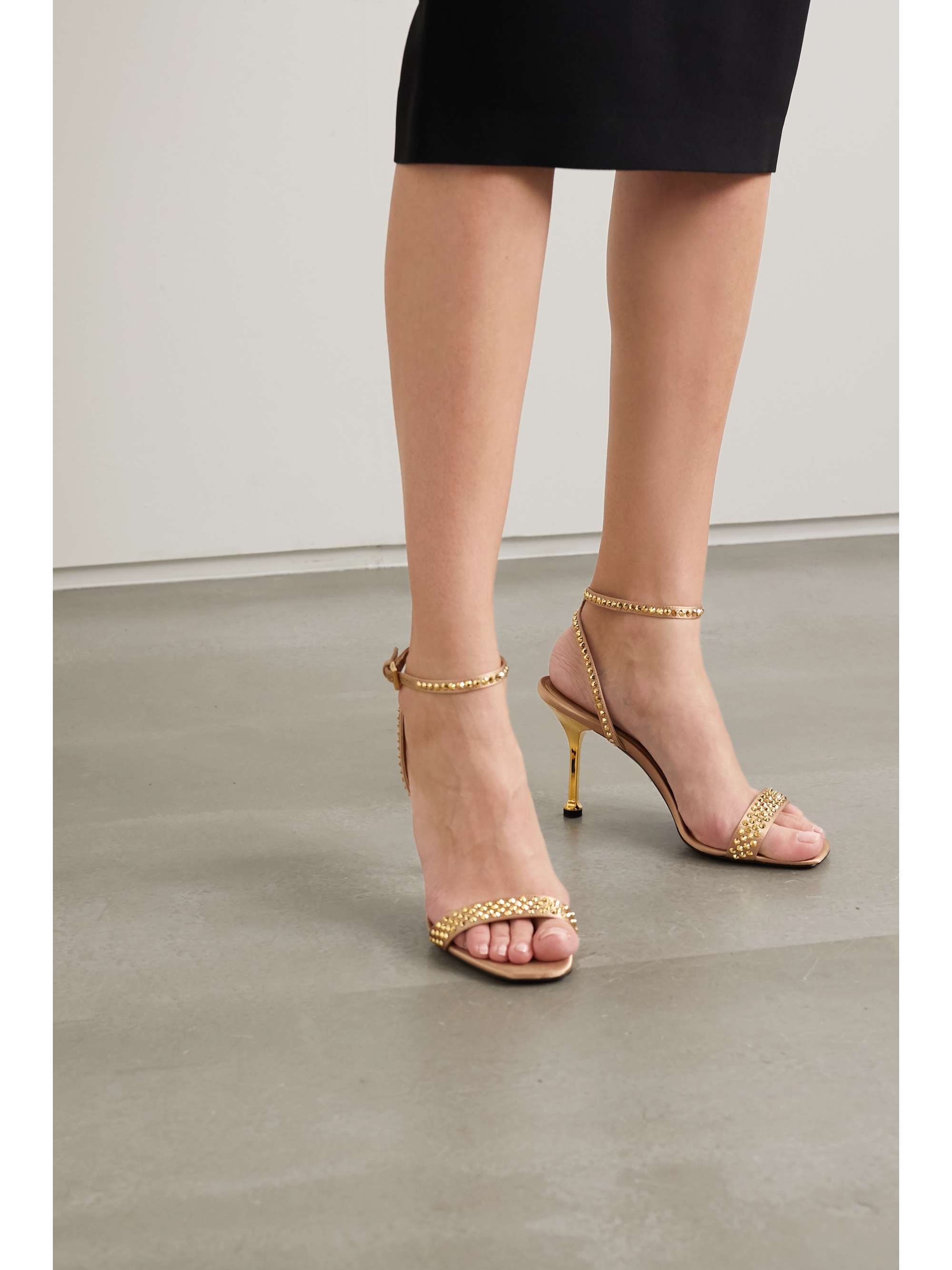 prada crystal embellished sandals