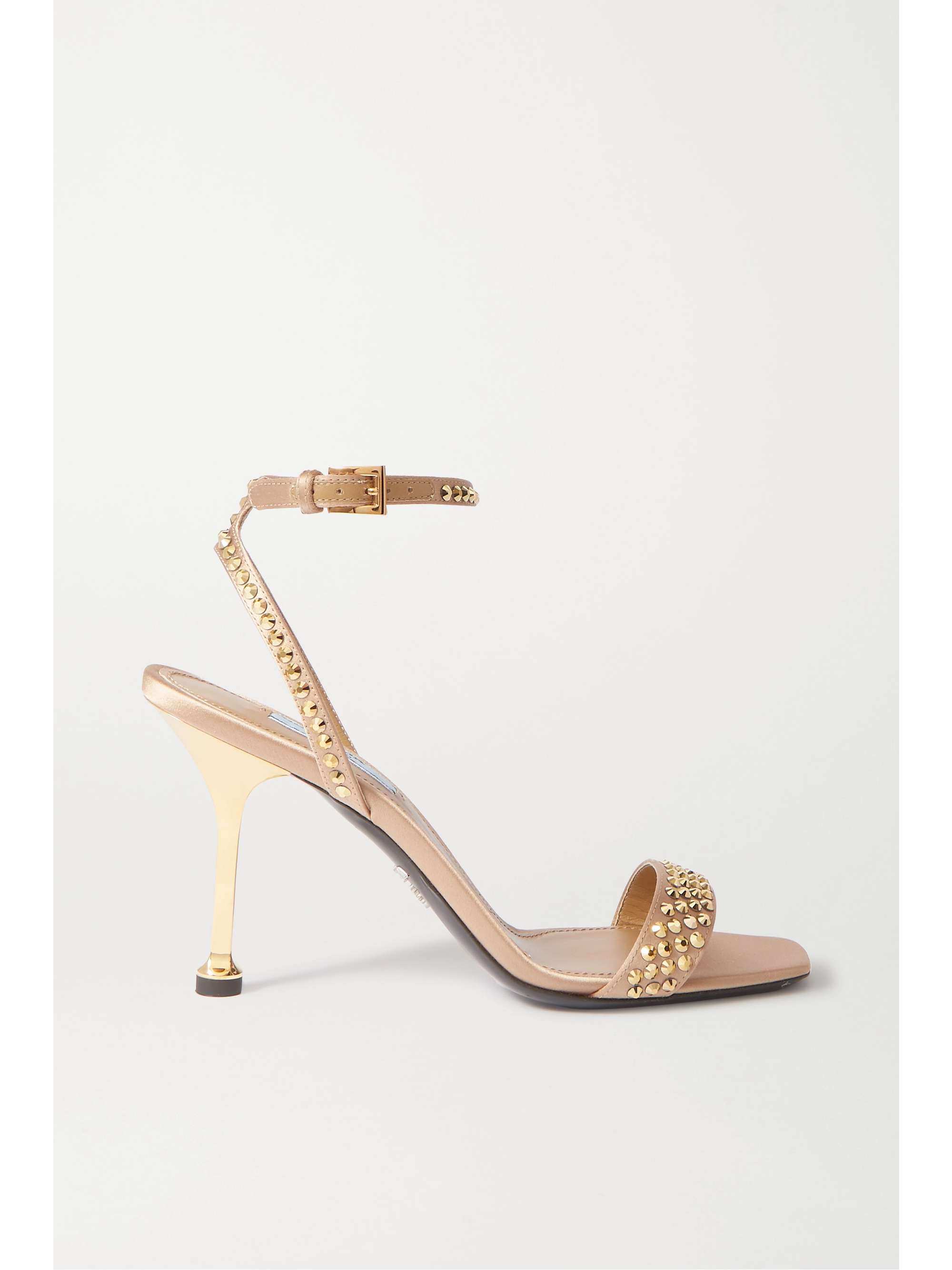 prada crystal embellished sandals