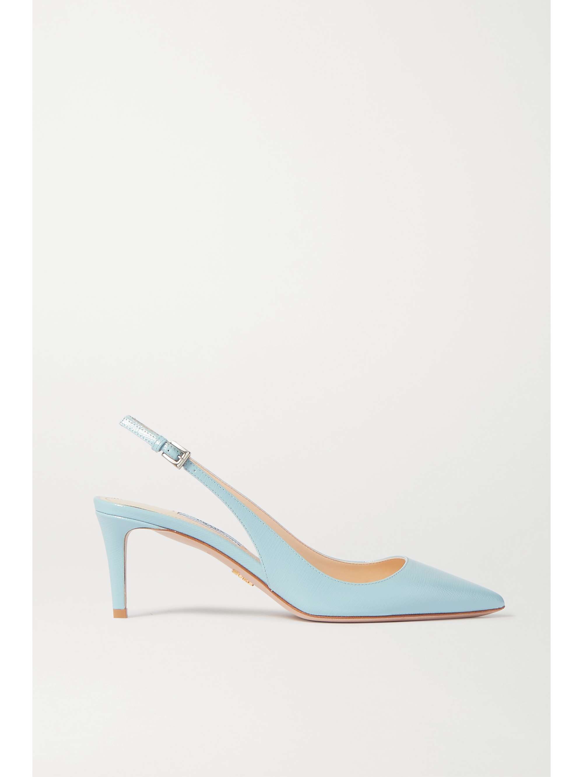 prada blue pumps
