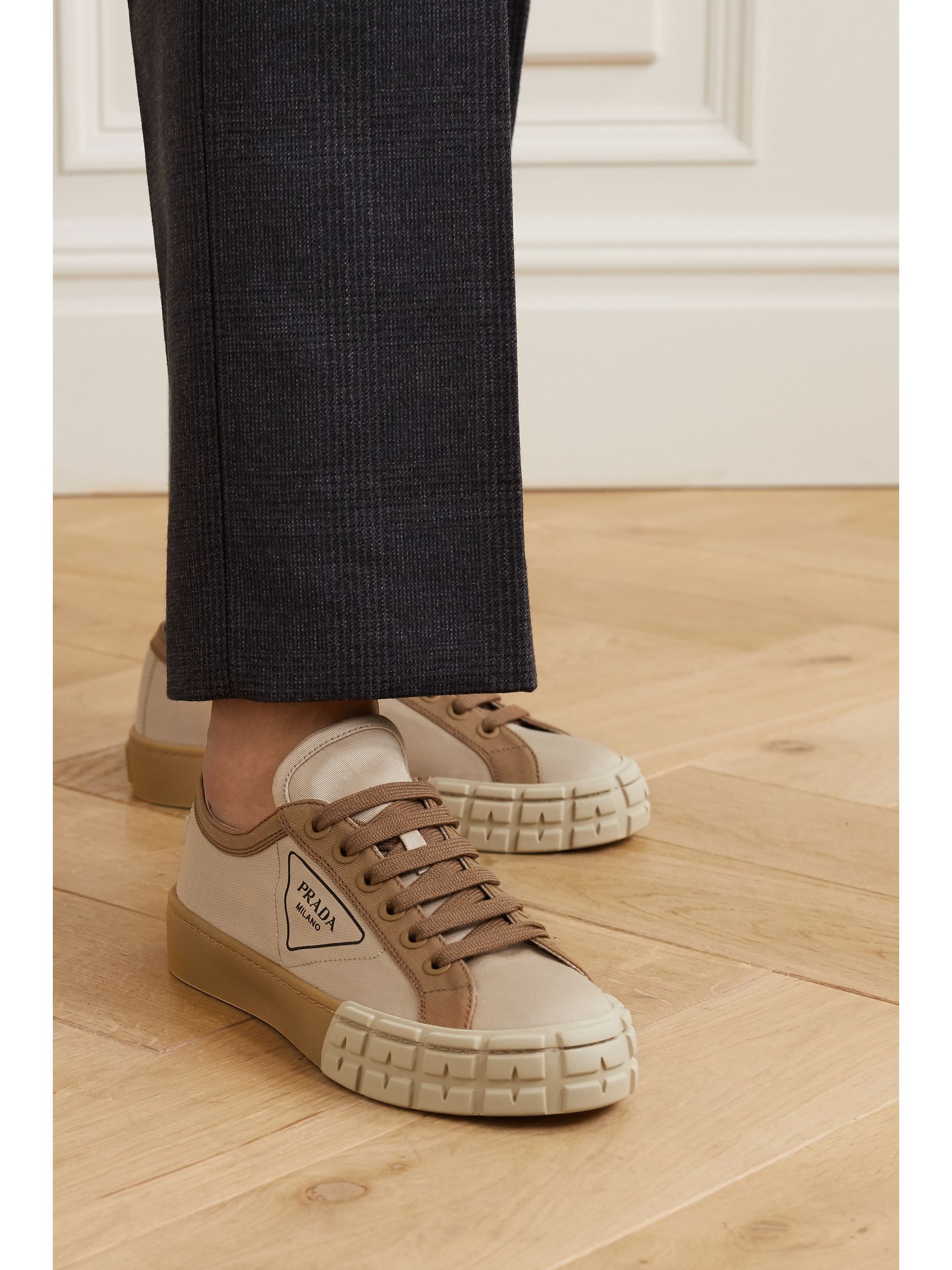 prada gabardine canvas sneaker