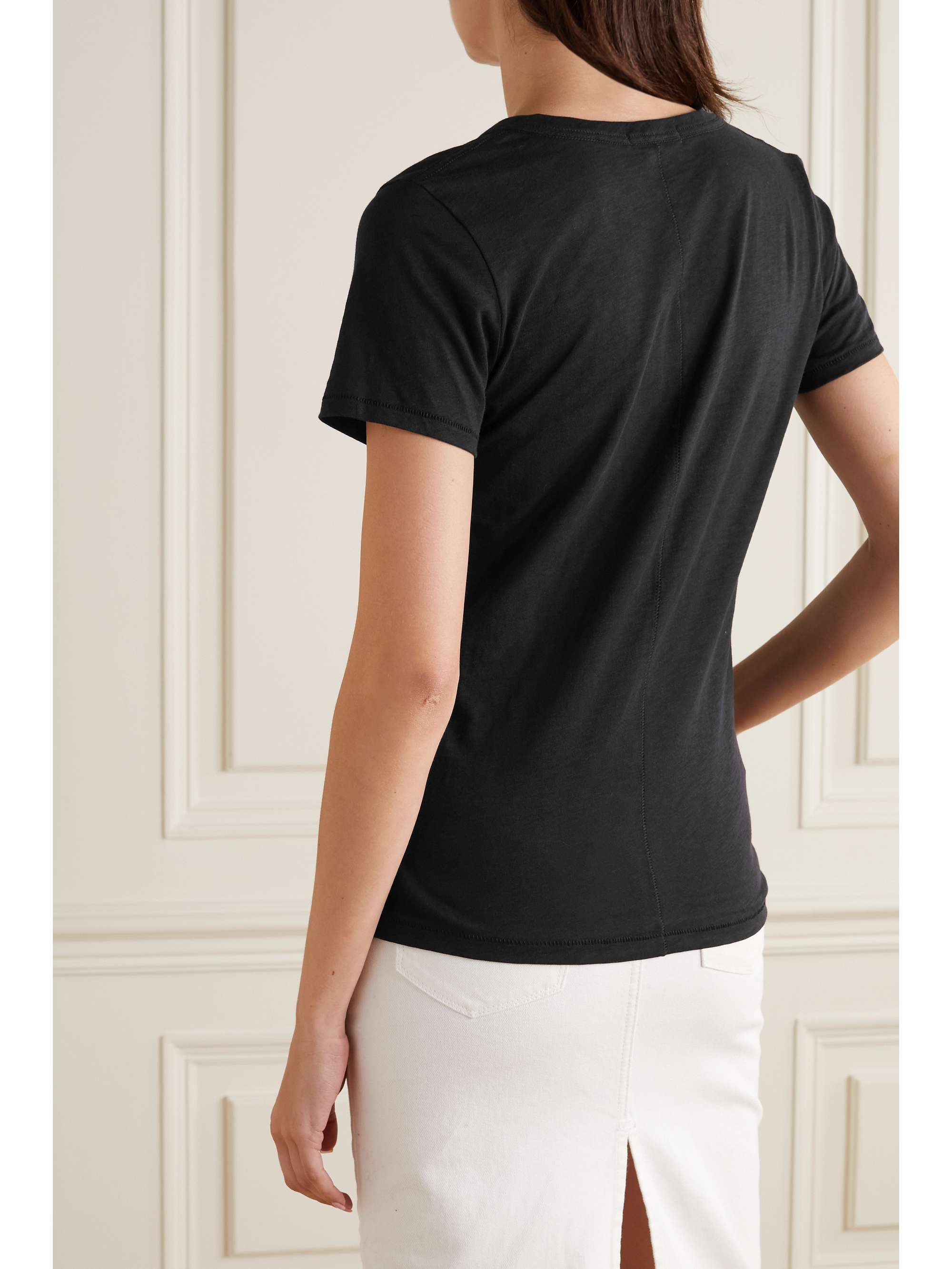 RAG & BONE The Vee slub Pima cotton-jersey T-shirt