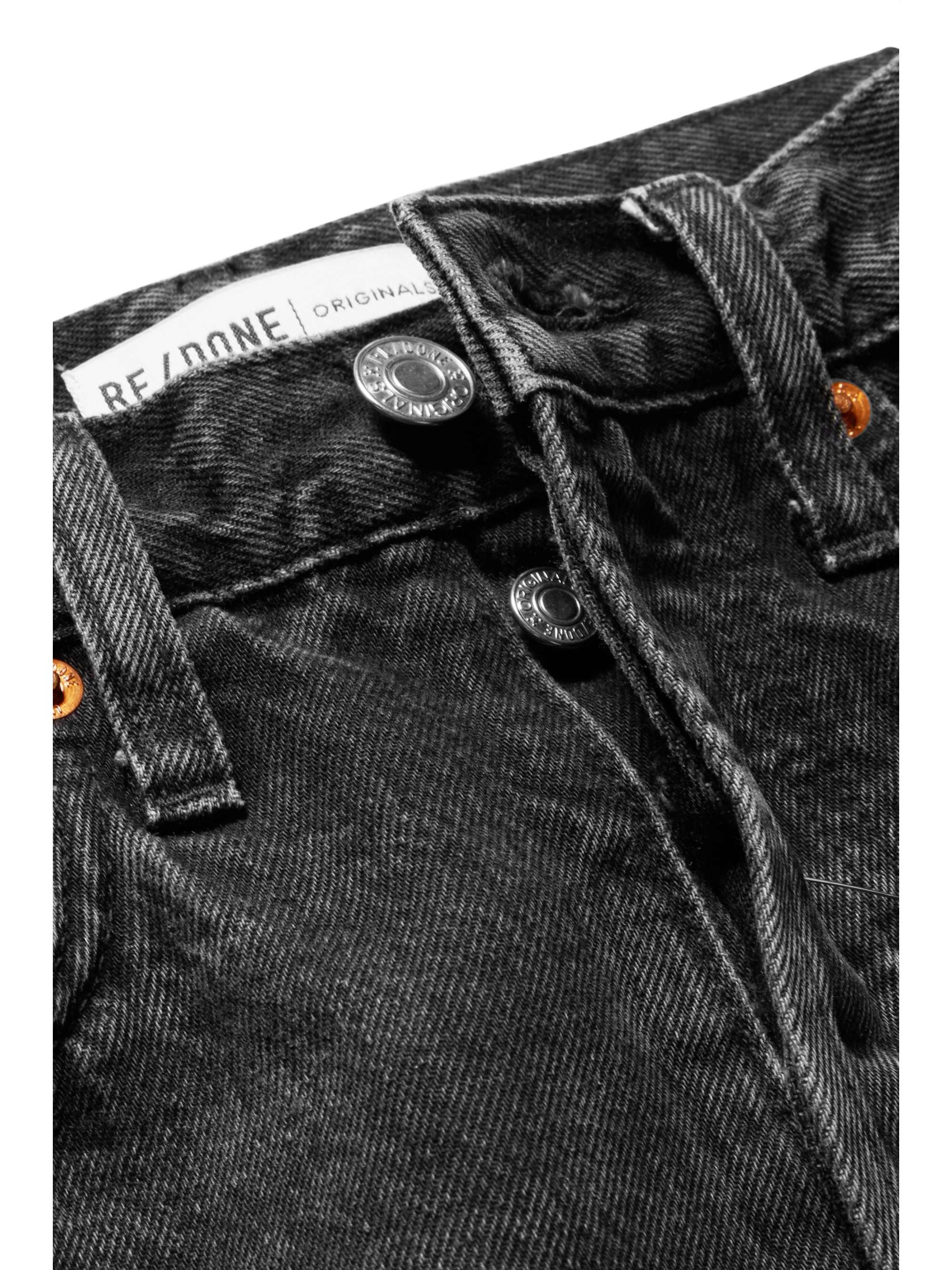 RE/DONE Originals Stove Pipe cropped high-rise straight-leg jeans
