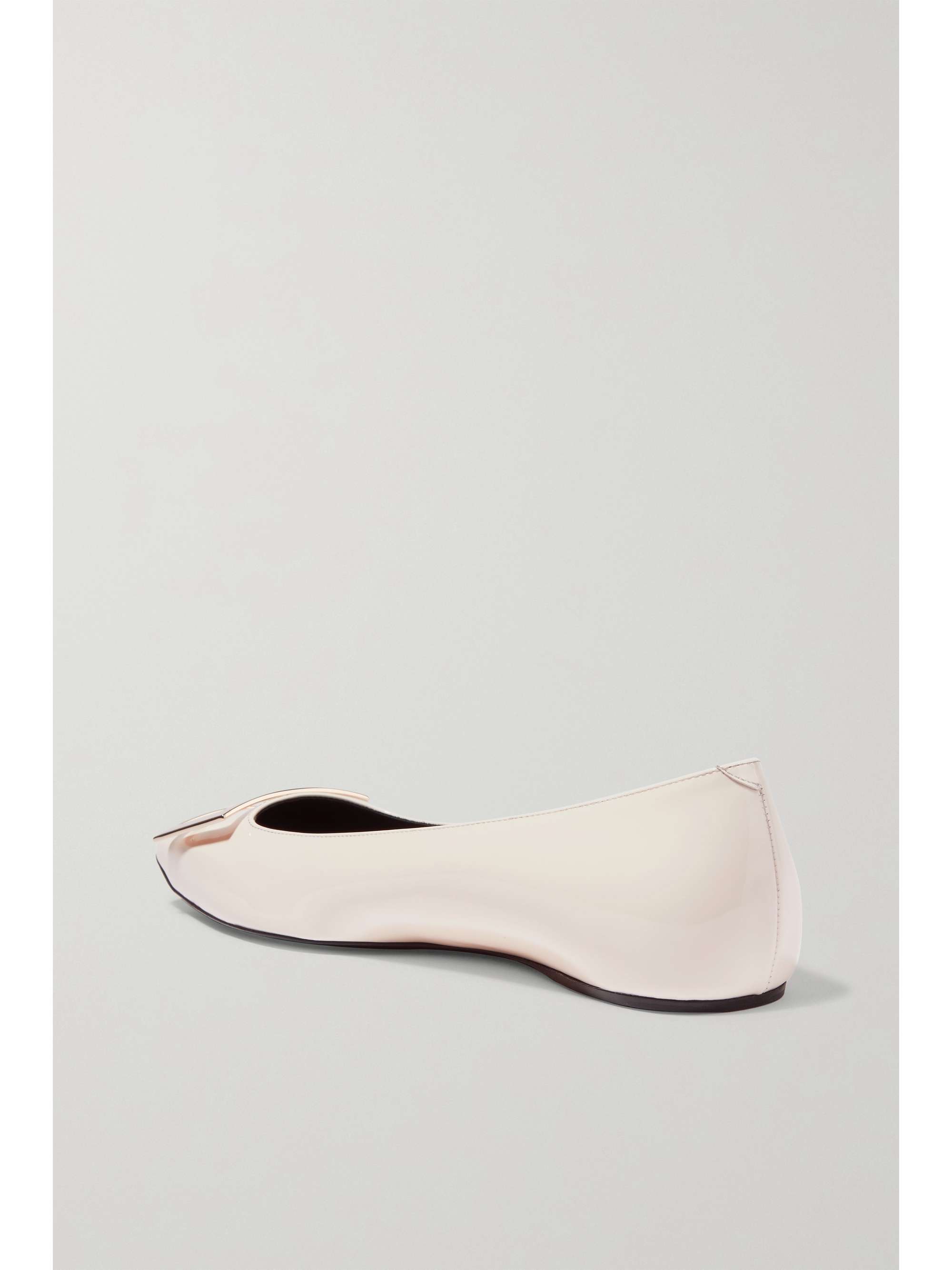 ROGER VIVIER Trompette Bellerine glossed-leather ballet flats