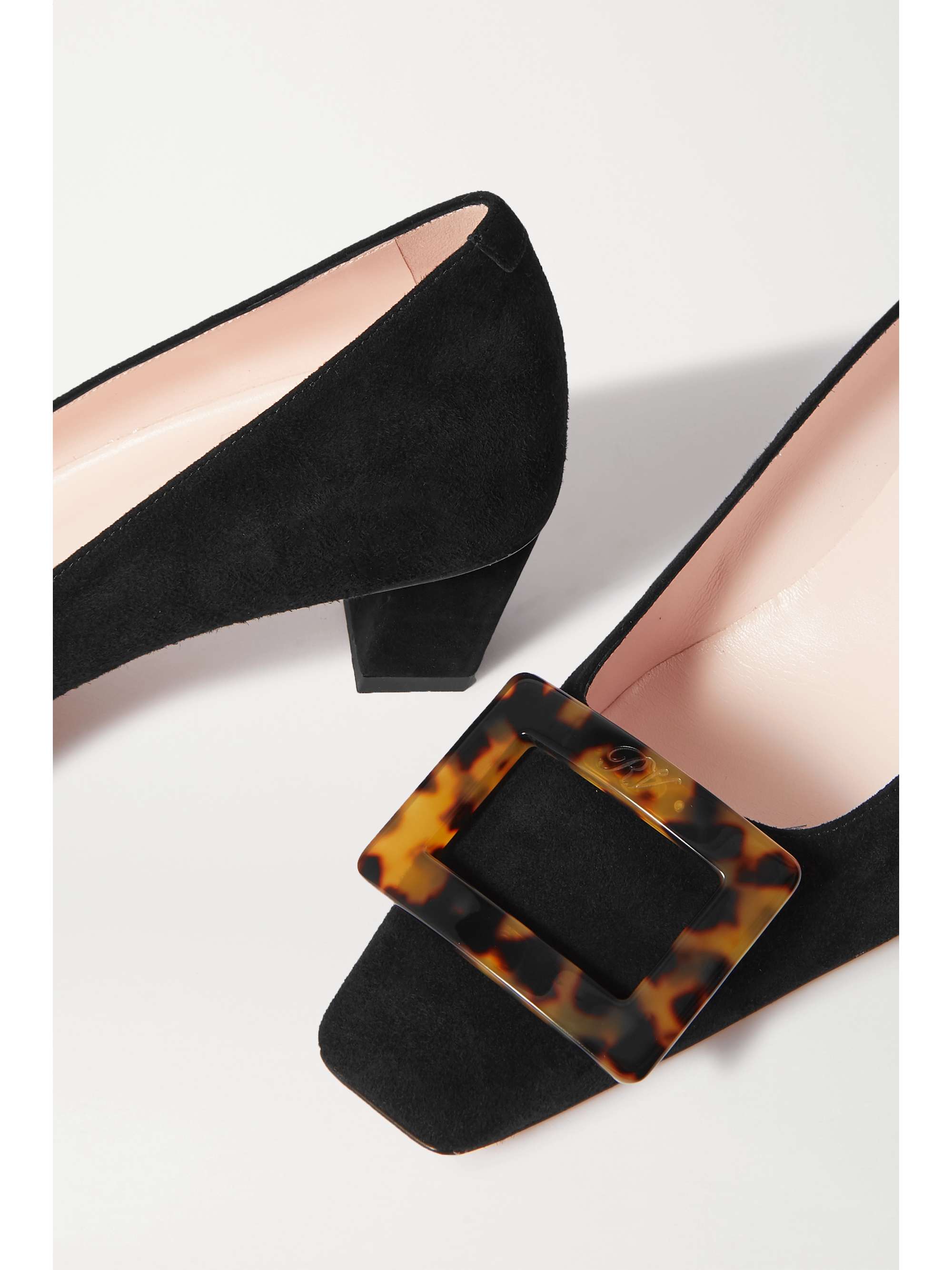 ROGER VIVIER Belle Vivier suede pumps