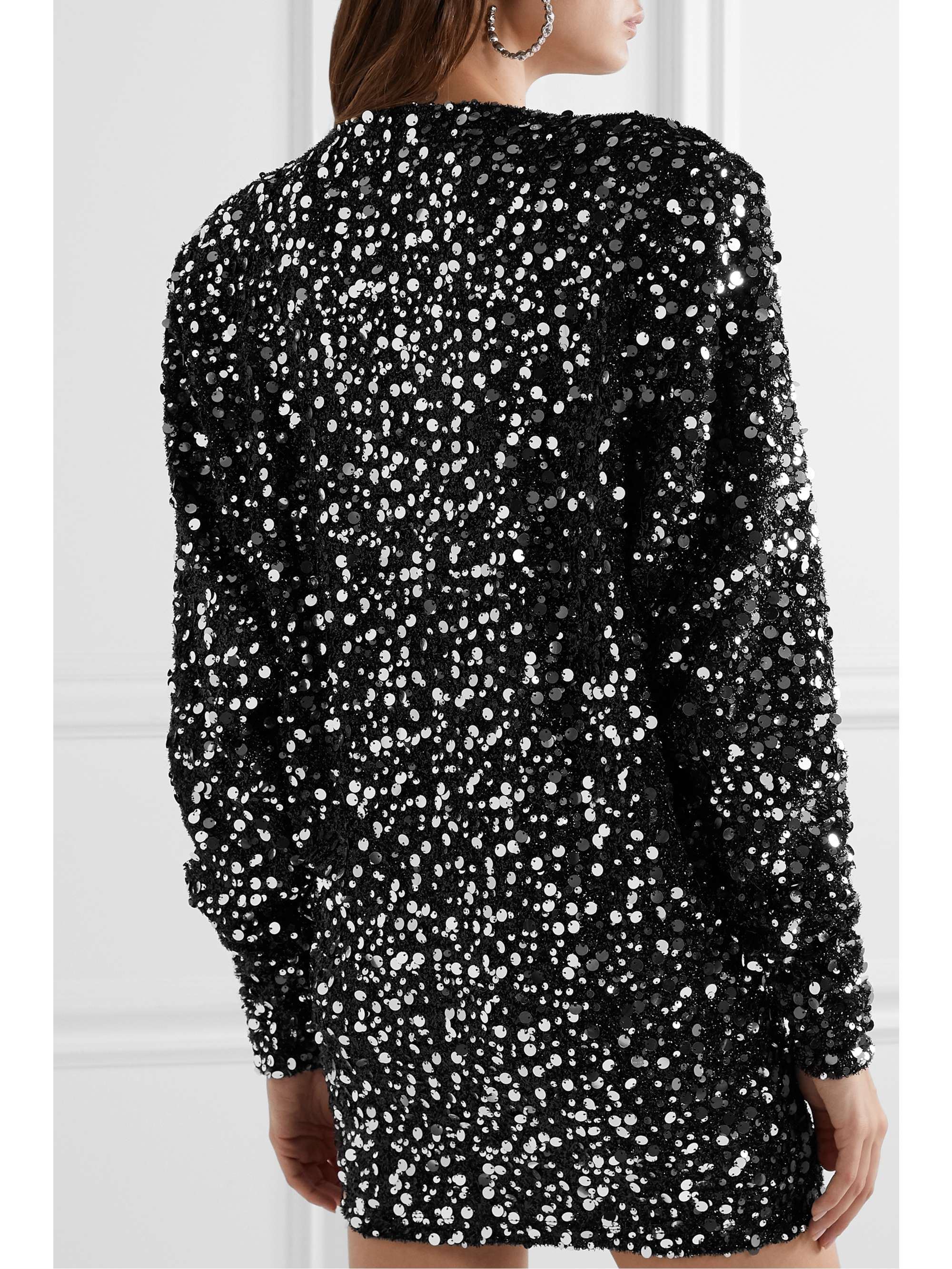 ROTATE BIRGER CHRISTENSEN Masha embellished stretch-jersey mini dress