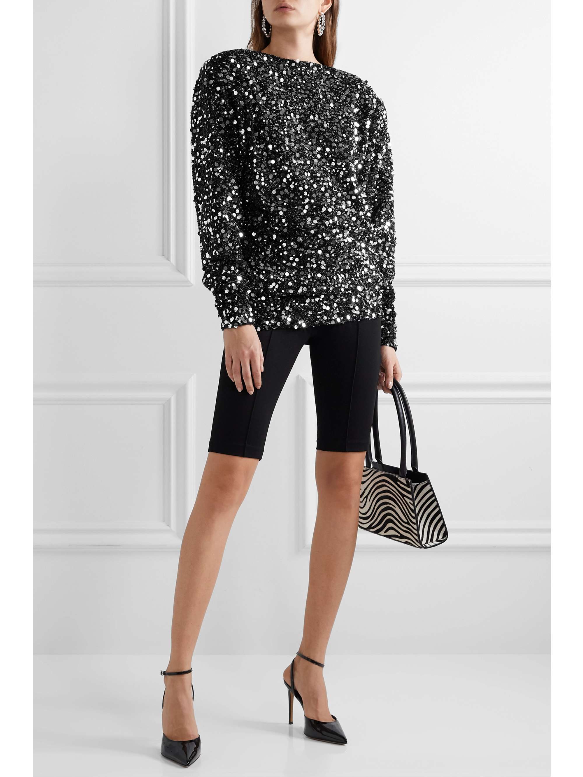 ROTATE BIRGER CHRISTENSEN Masha embellished stretch-jersey mini dress