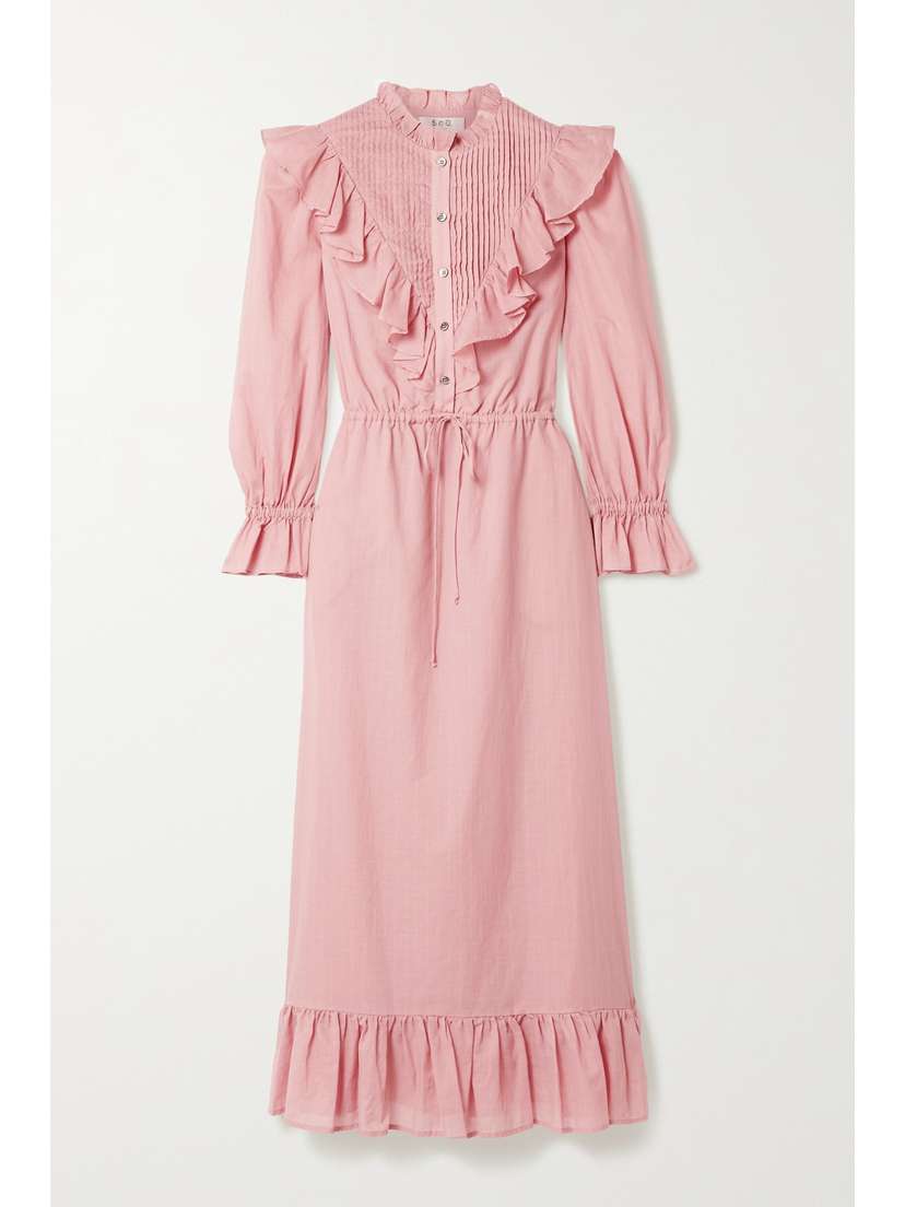Sea Clara Ruffled Cotton-voile Dress