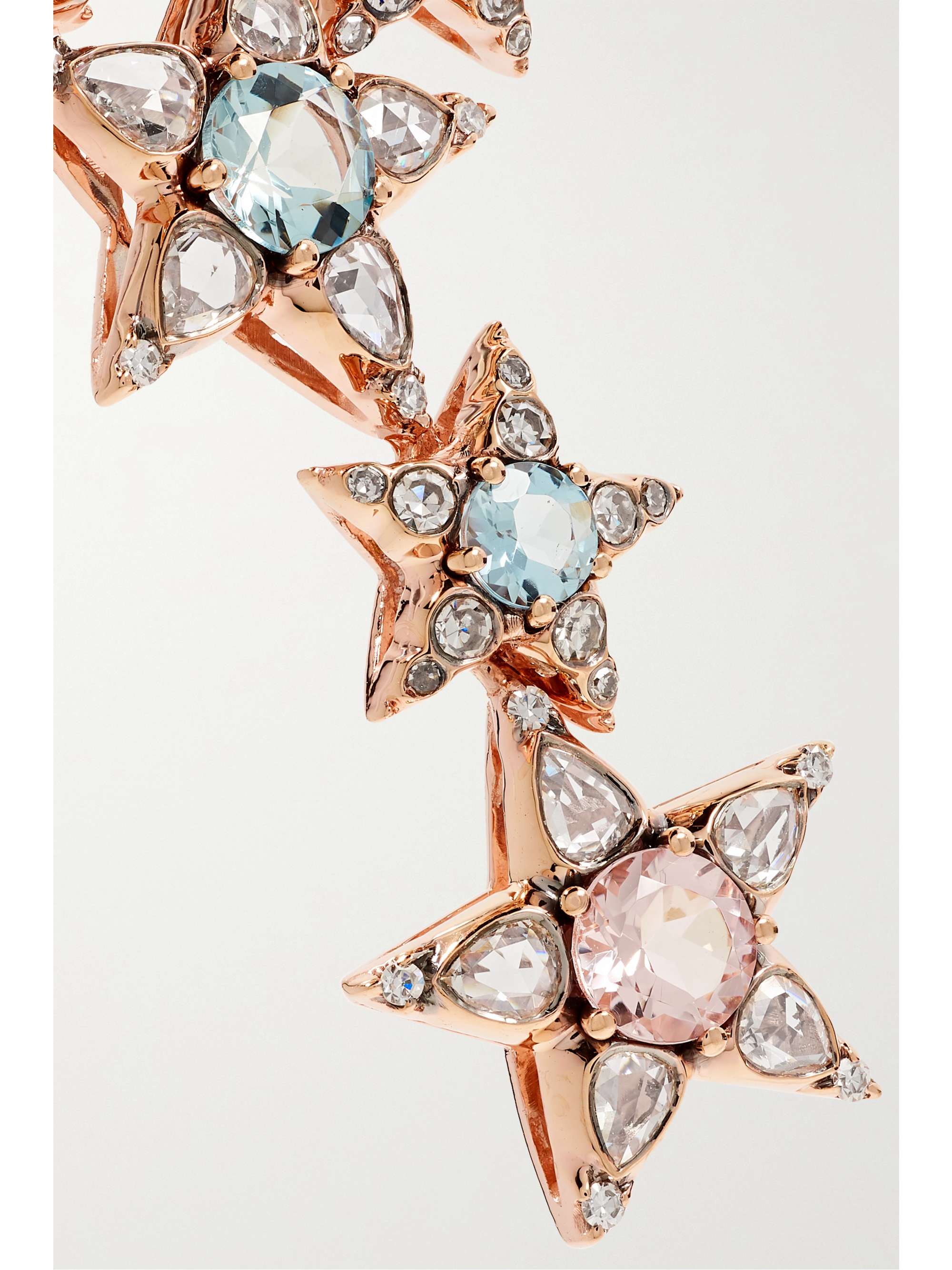 SELIM MOUZANNAR Istanbul 18-karat rose gold multi-stone earrings