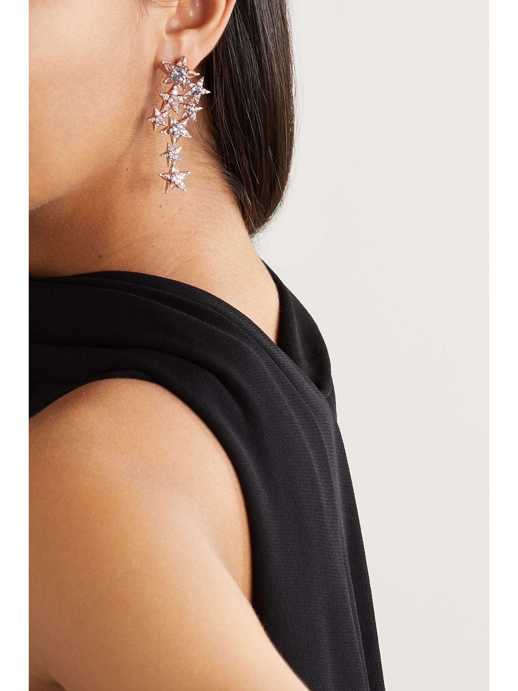 SELIM MOUZANNAR Istanbul 18-karat rose gold multi-stone earrings