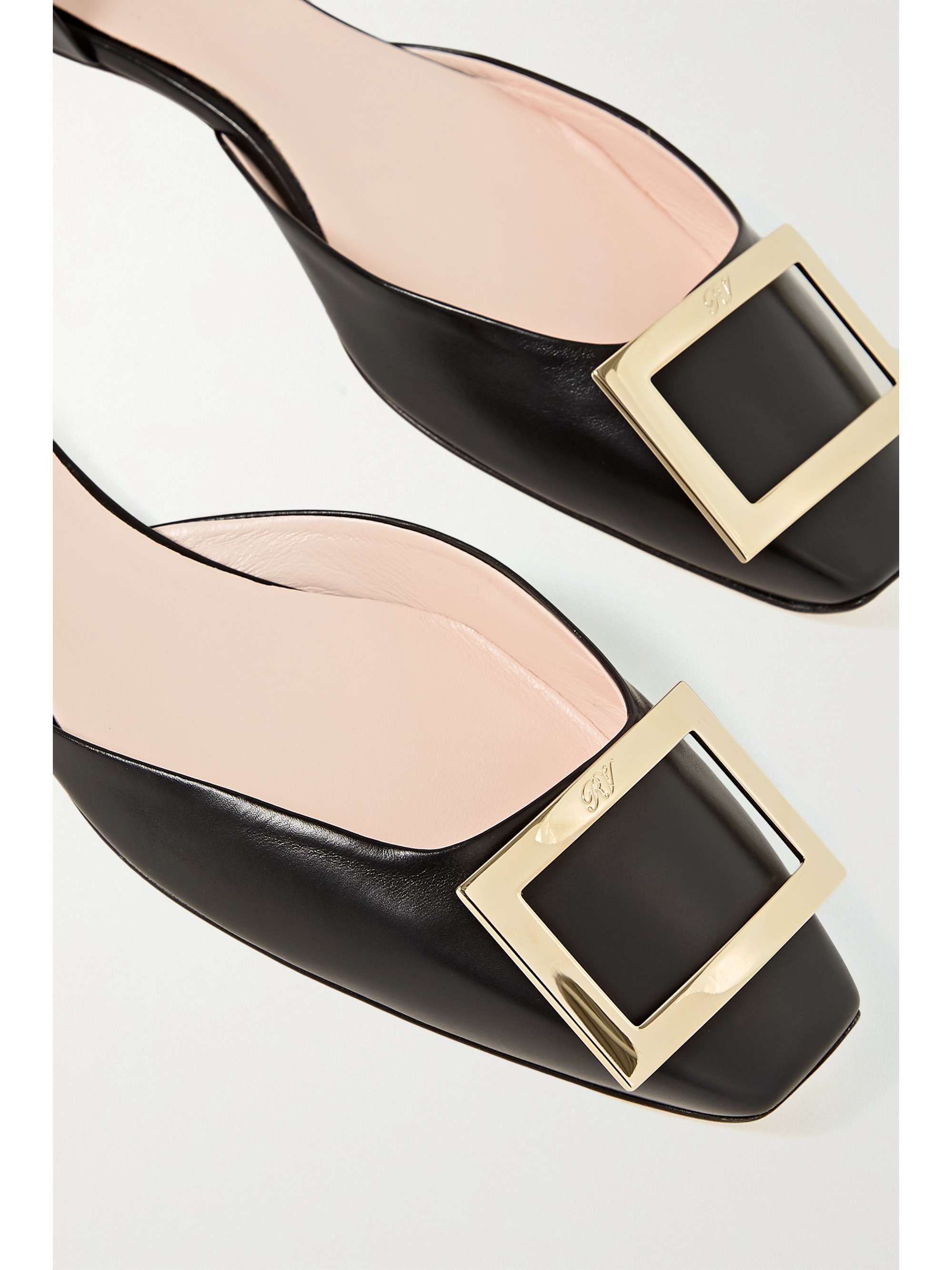 ROGER VIVIER Trompette D'Orsay leather ballet flats
