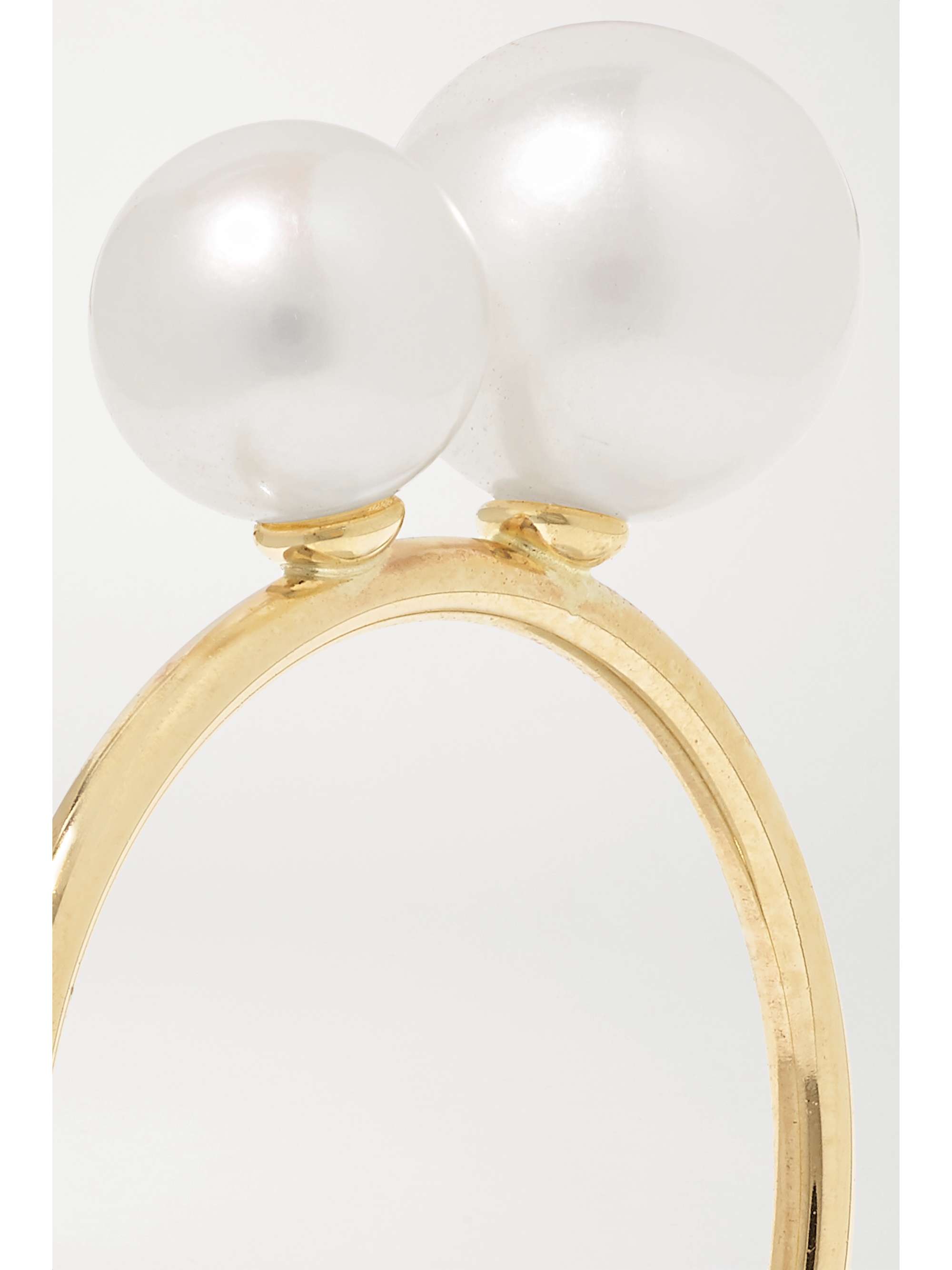 SARAH & SEBASTIAN Buoy 10-karat gold pearl ring