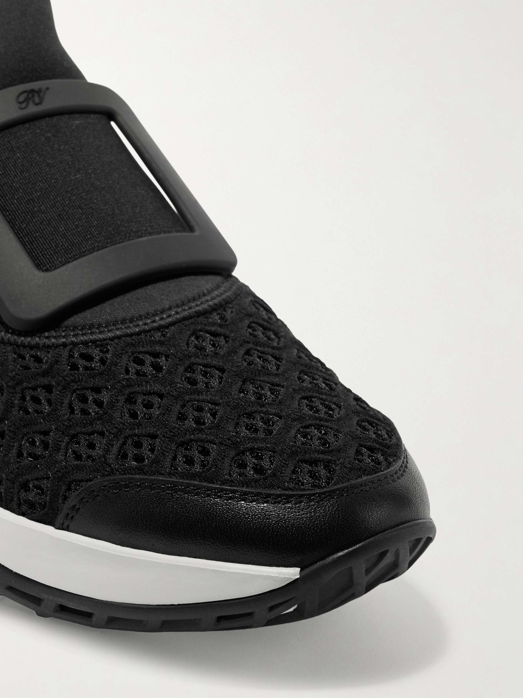 ROGER VIVIER Viv Run mesh and leather sneakers