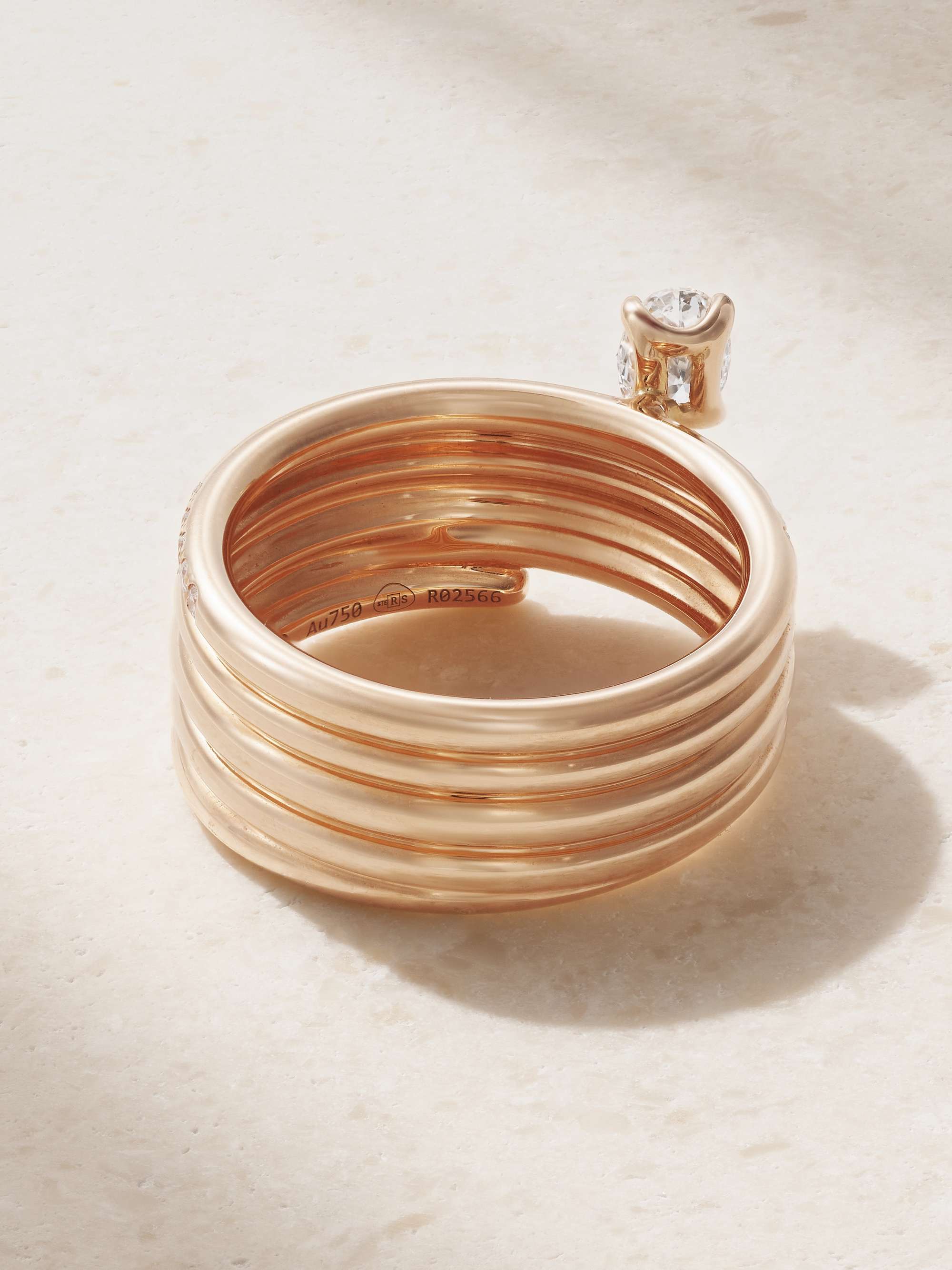 REPOSSI Blast 18-karat rose gold diamond ring