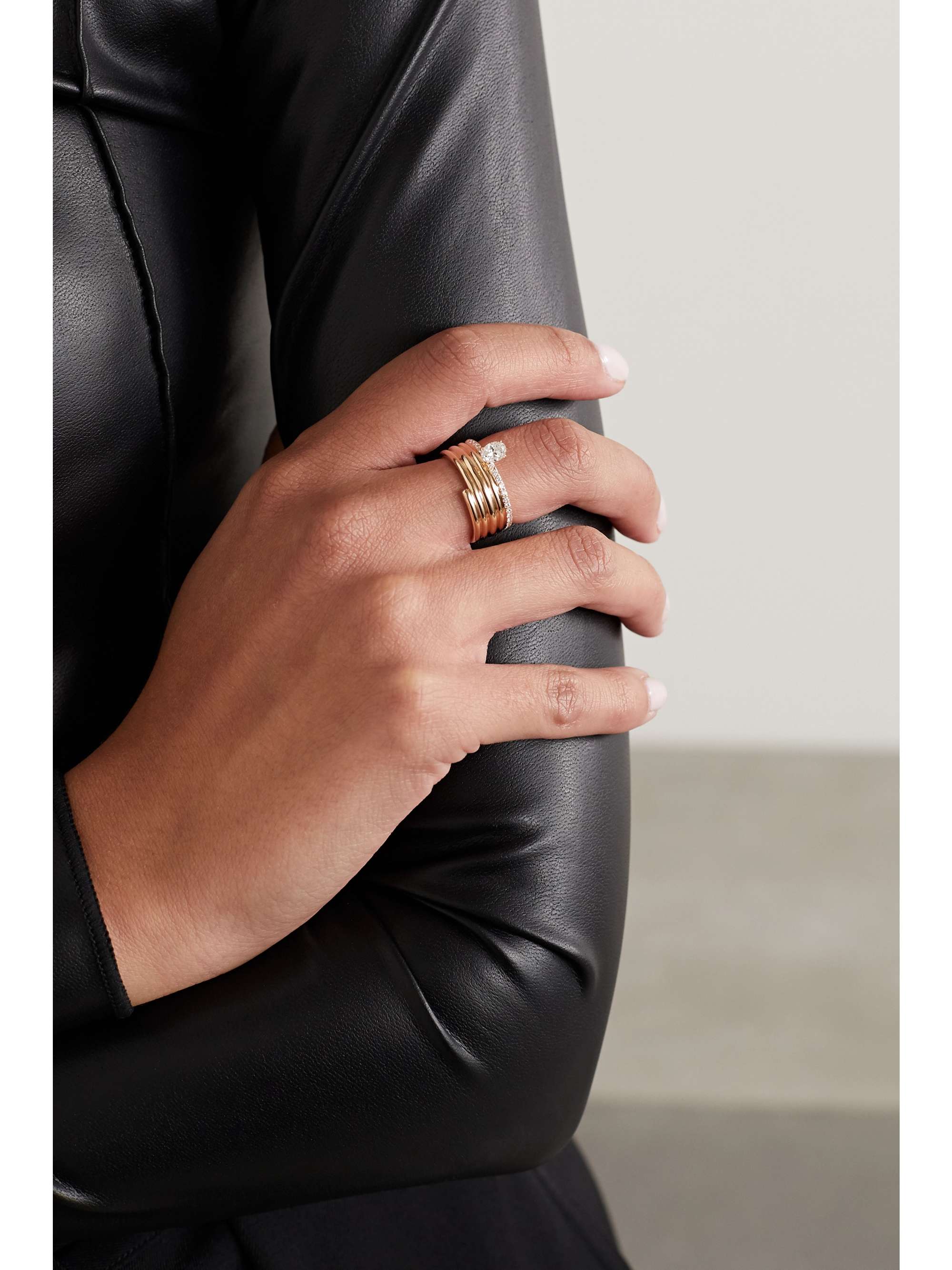 REPOSSI Blast 18-karat rose gold diamond ring