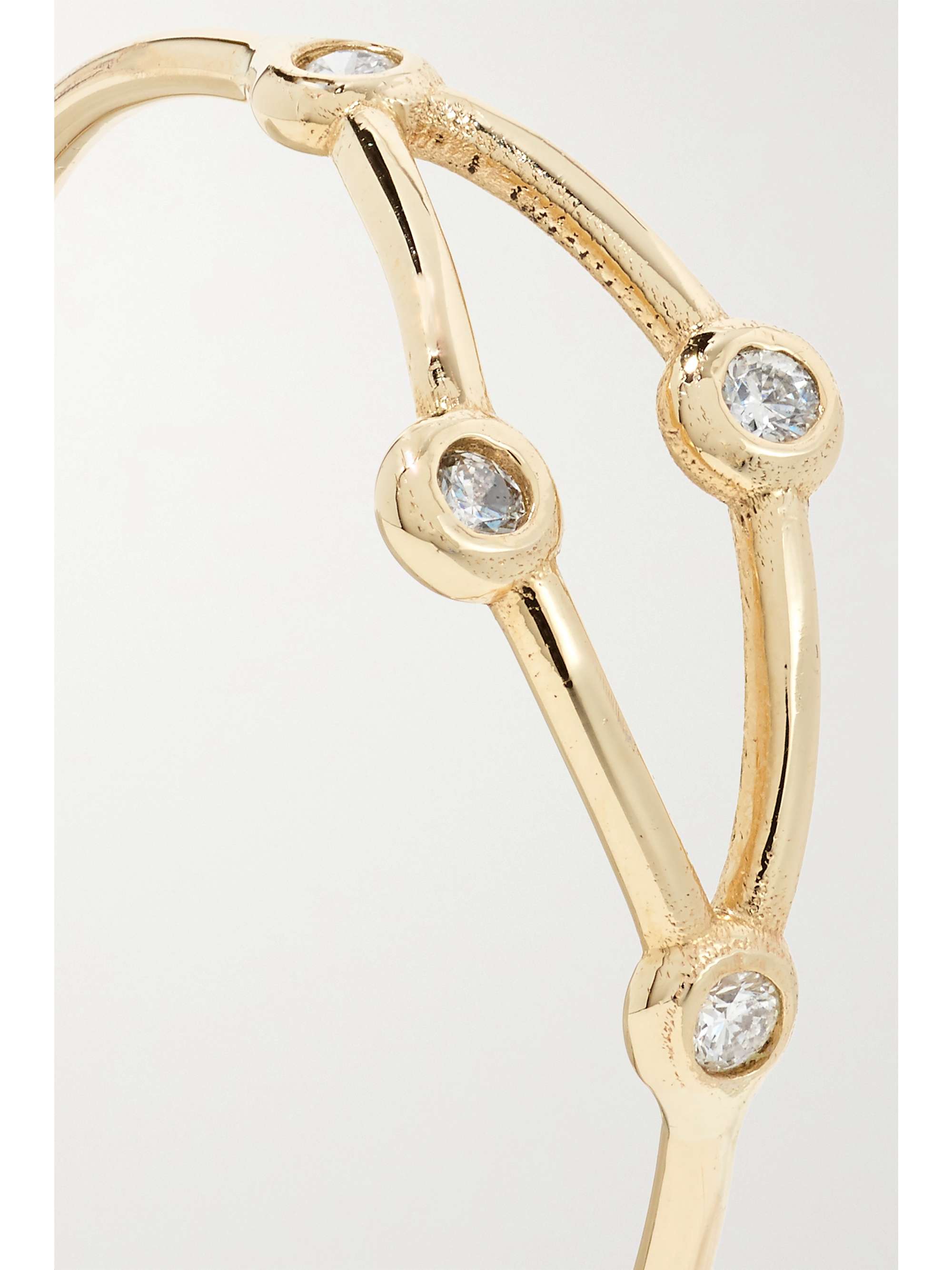 SARAH & SEBASTIAN Net 10-karat gold diamond ring