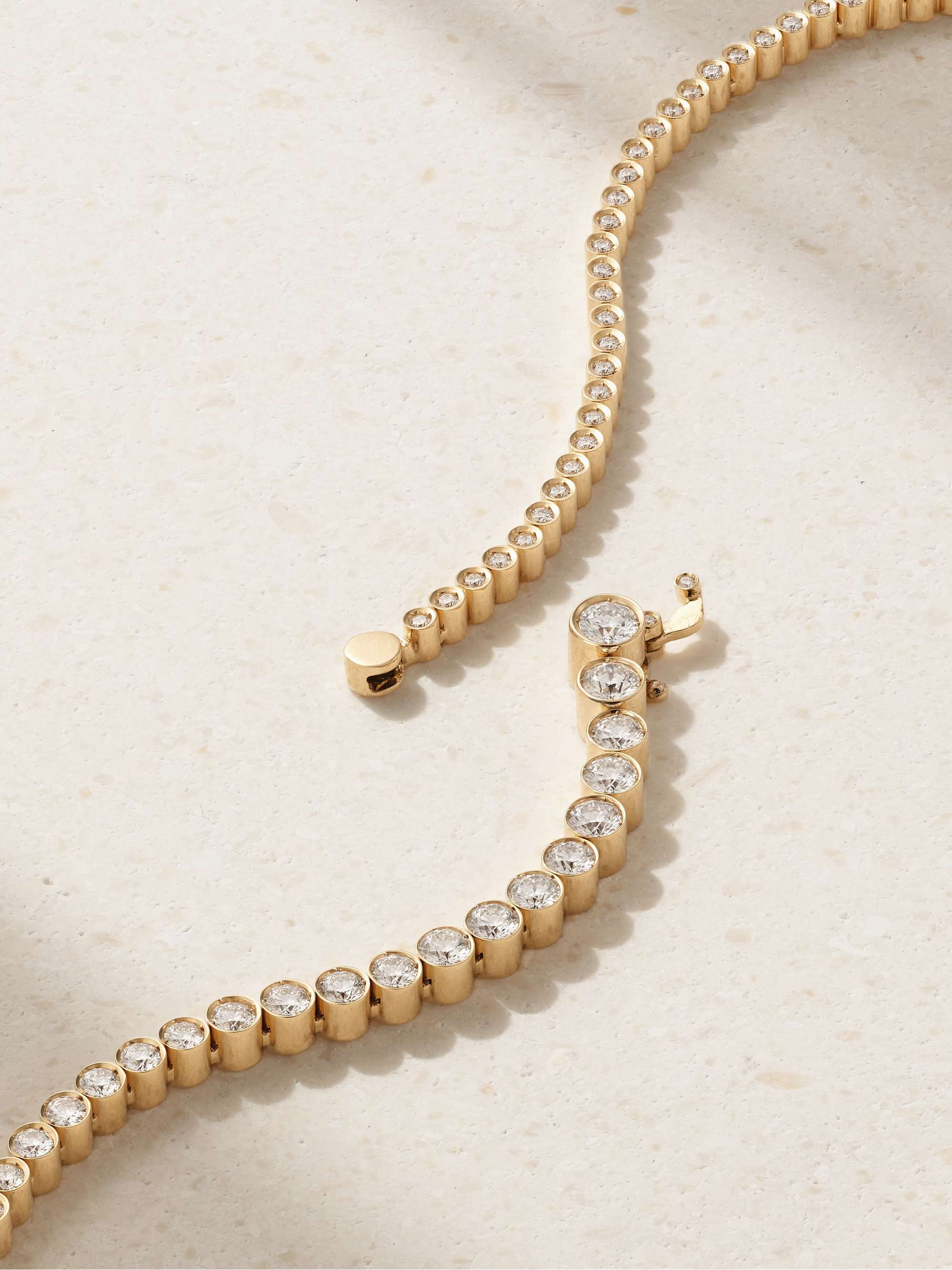 SOPHIE BILLE BRAHE Classic Tennis 18-karat gold diamond necklace