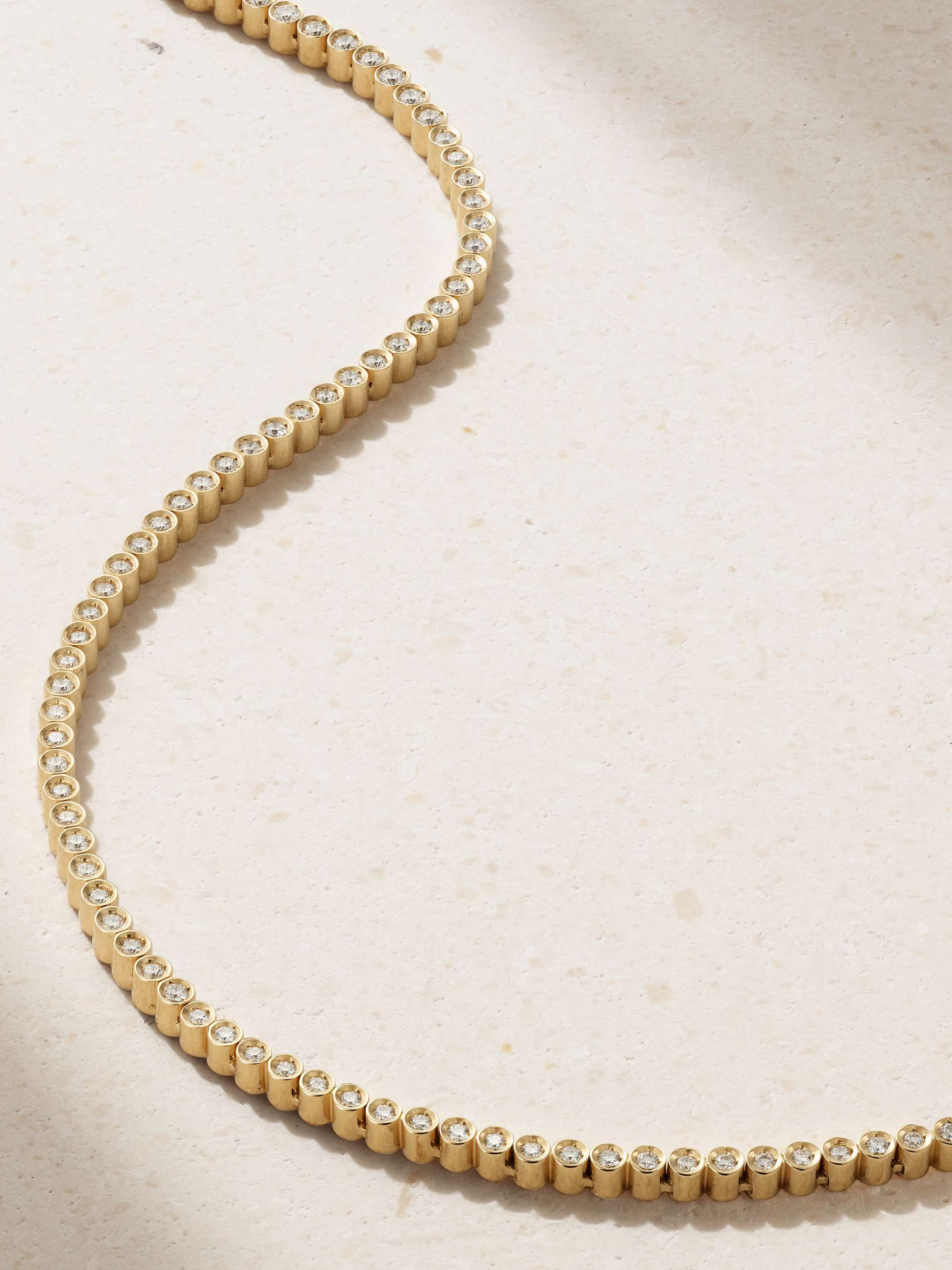 SOPHIE BILLE BRAHE Classic Tennis 18-karat gold diamond necklace
