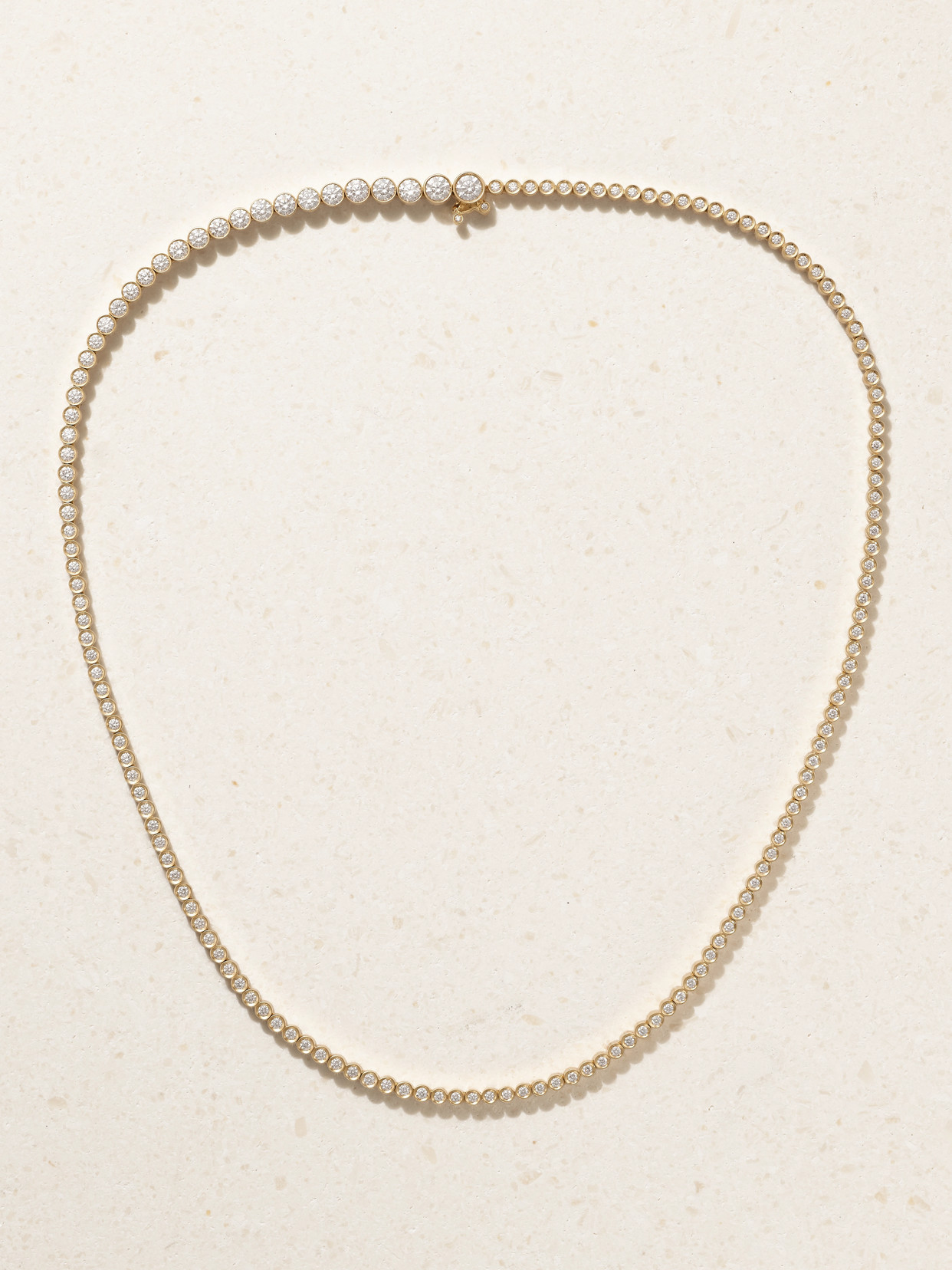 Sophie Bille Brahe Classic Tennis 18-karat Gold Diamond Necklace