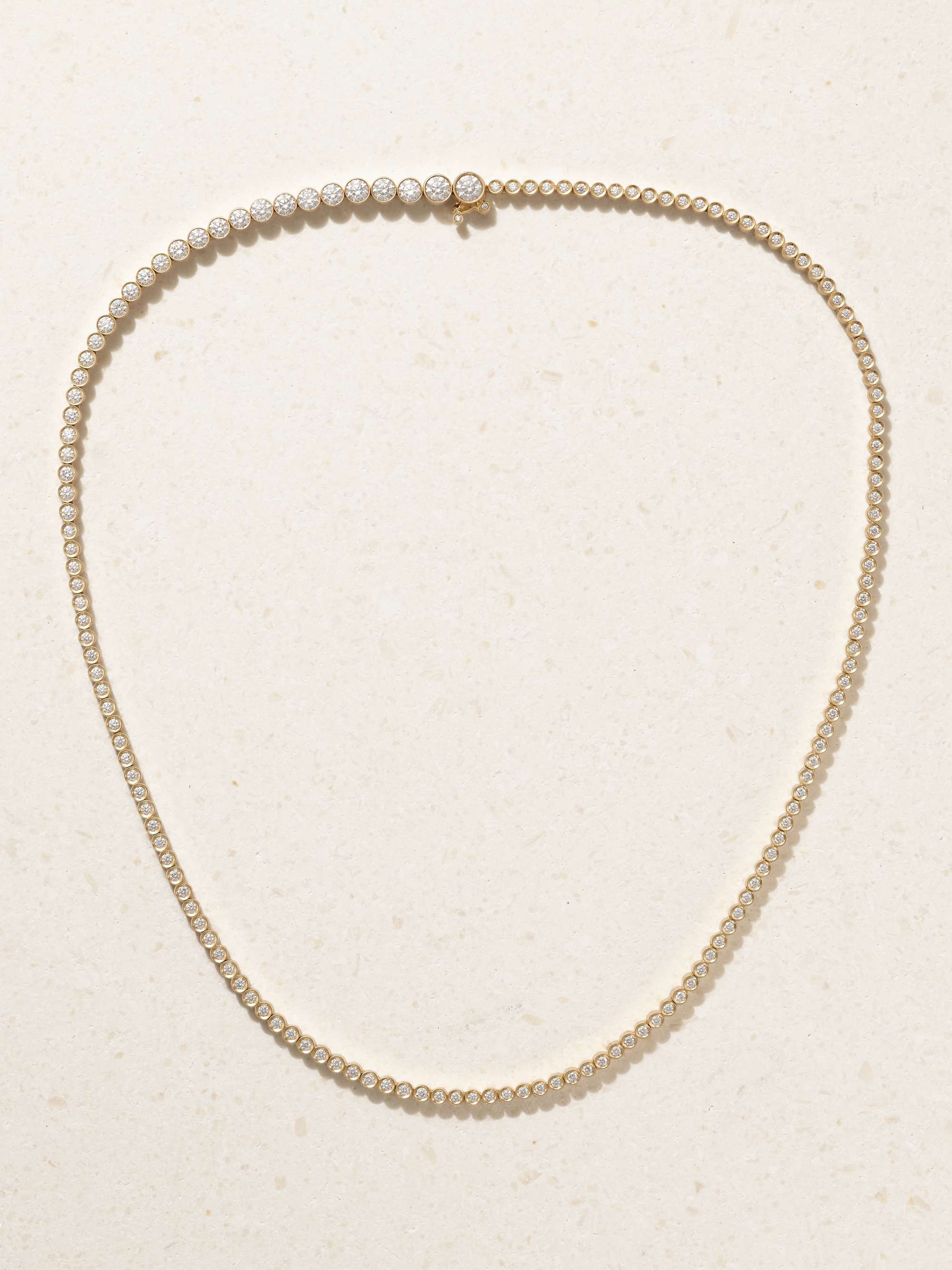 SOPHIE BILLE BRAHE Classic Tennis 18-karat gold diamond necklace