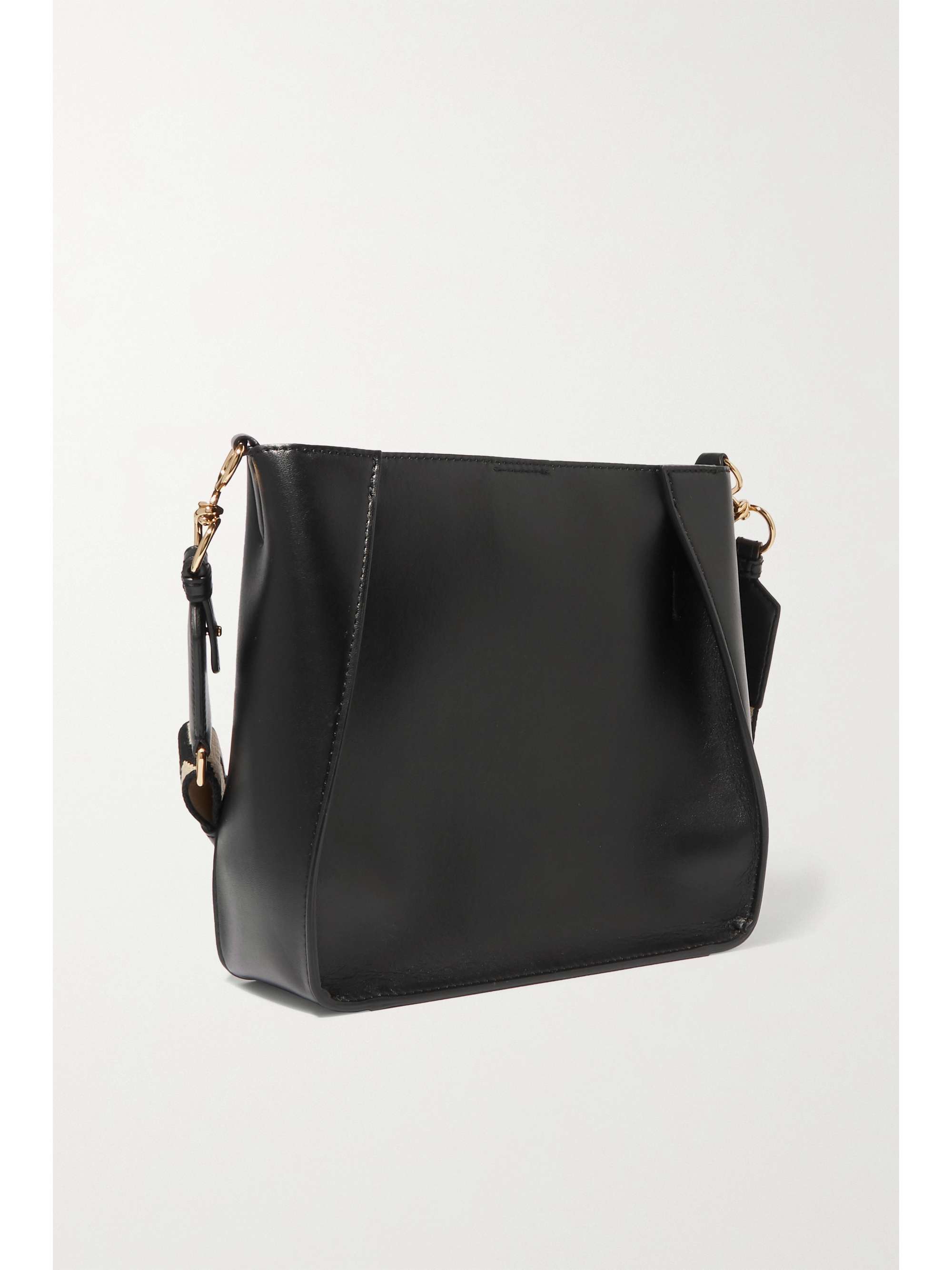 STELLA MCCARTNEY Logo-perforated vegetarian leather shoulder bag