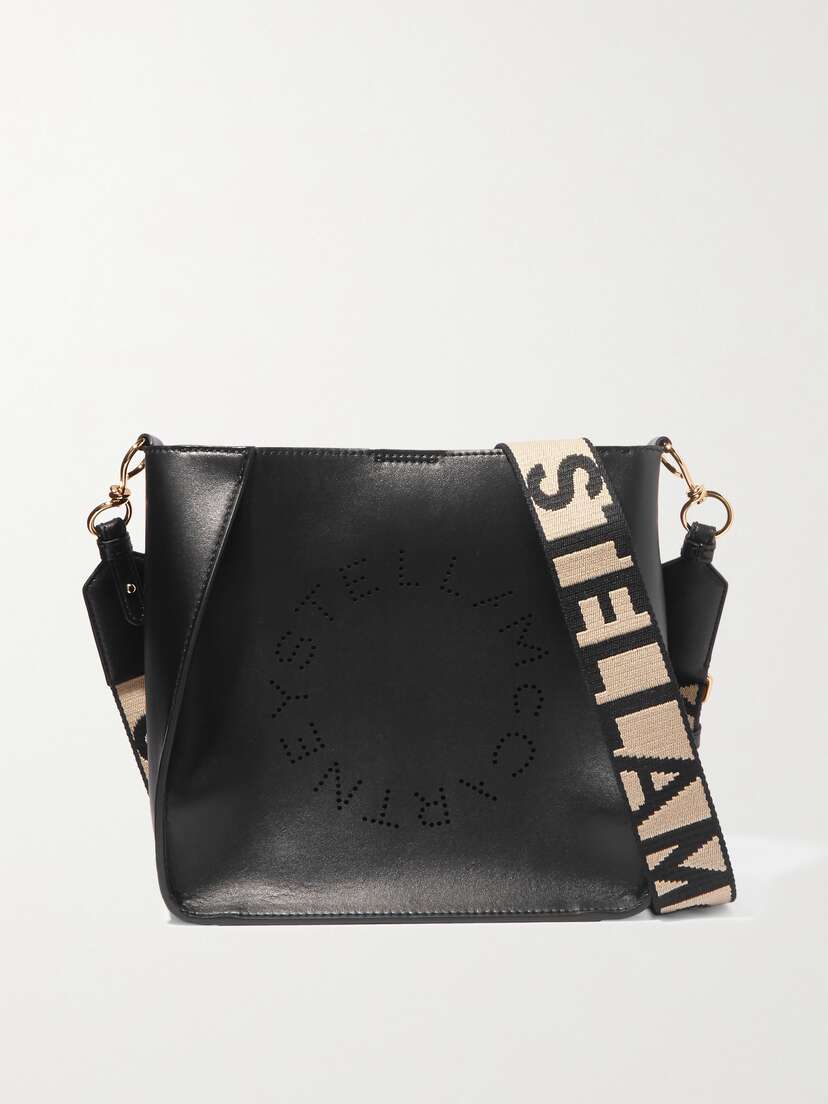 Stella McCartney Perforated Vegetarian Leather Shoulder Bag
