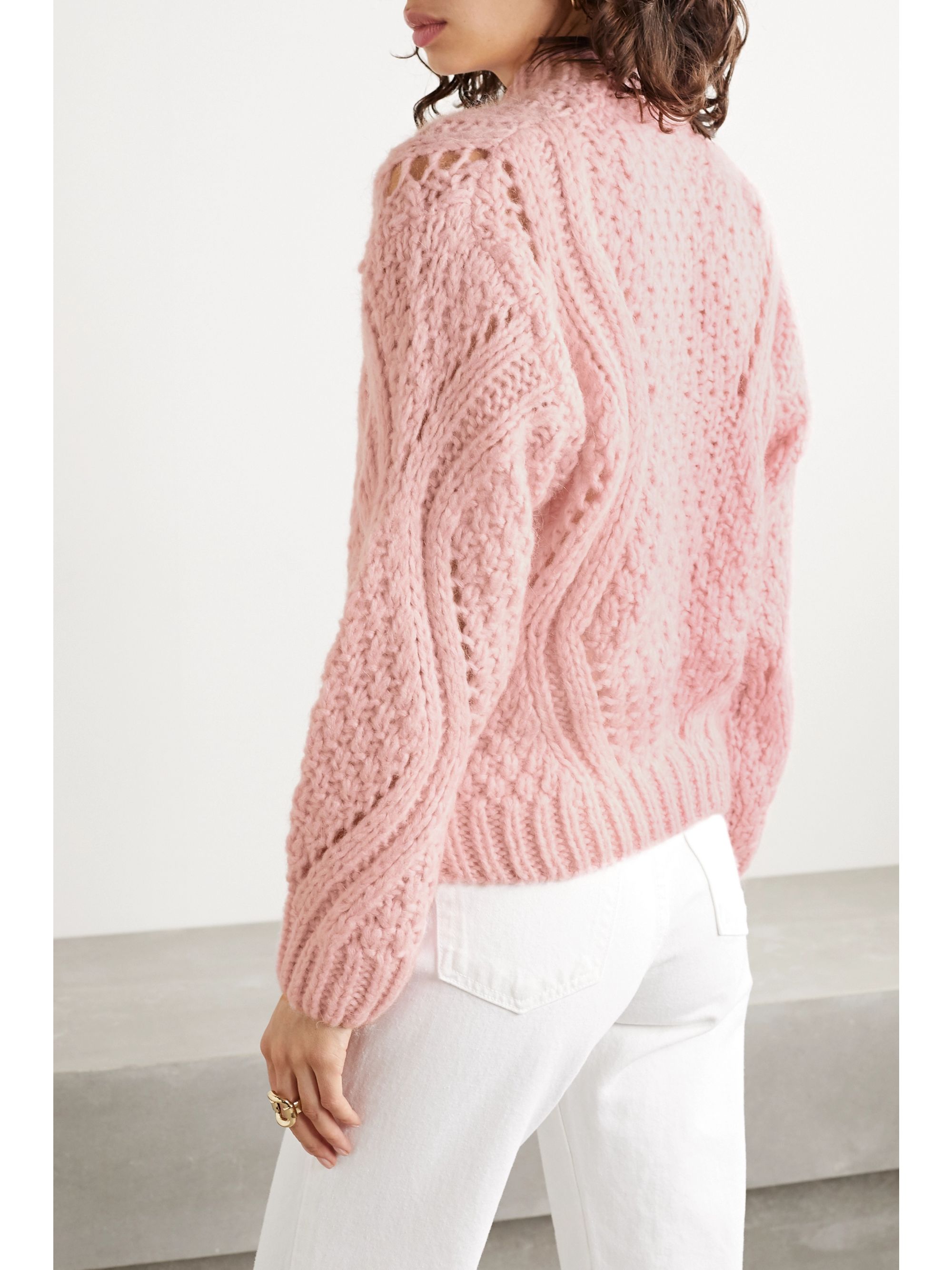 stine goya cable knit sweater