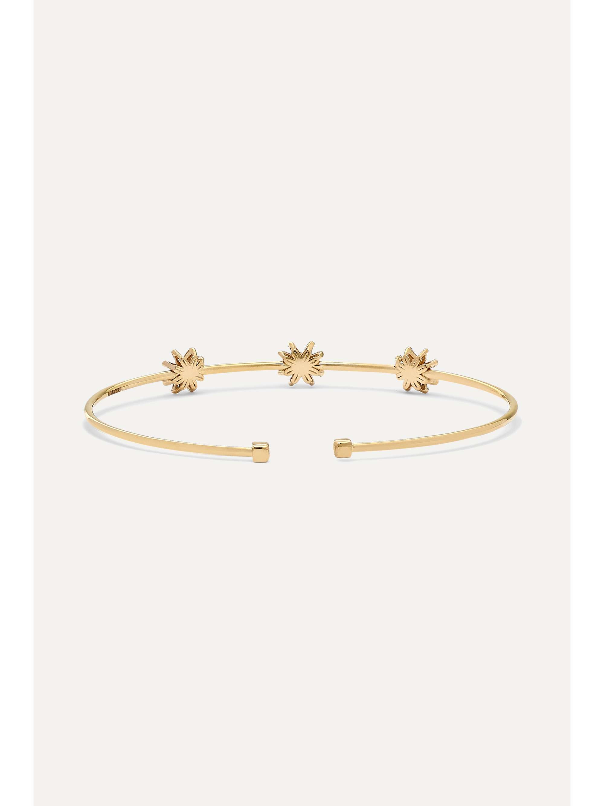 SUZANNE KALAN 18-karat gold diamond cuff