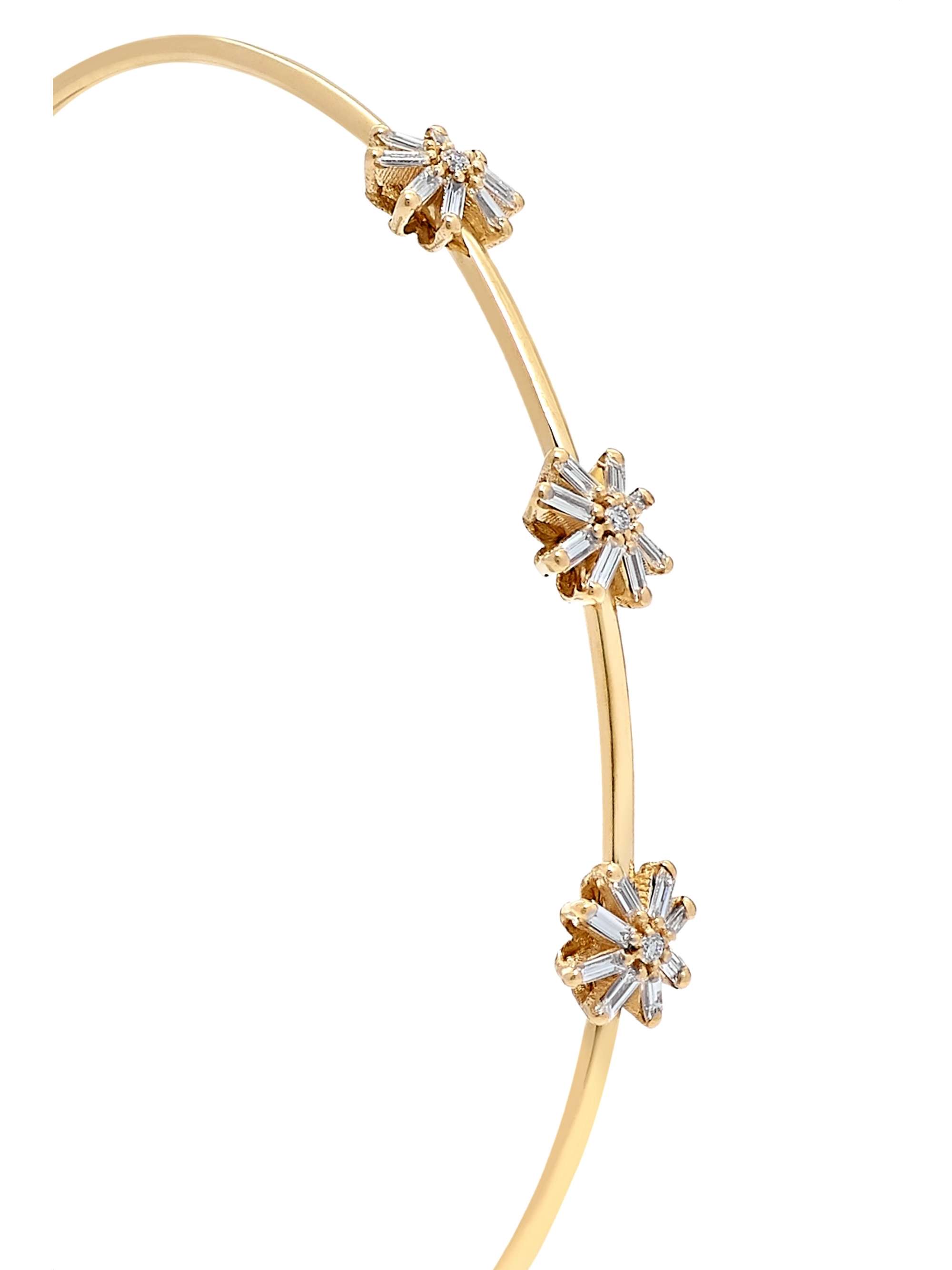 SUZANNE KALAN 18-karat gold diamond cuff