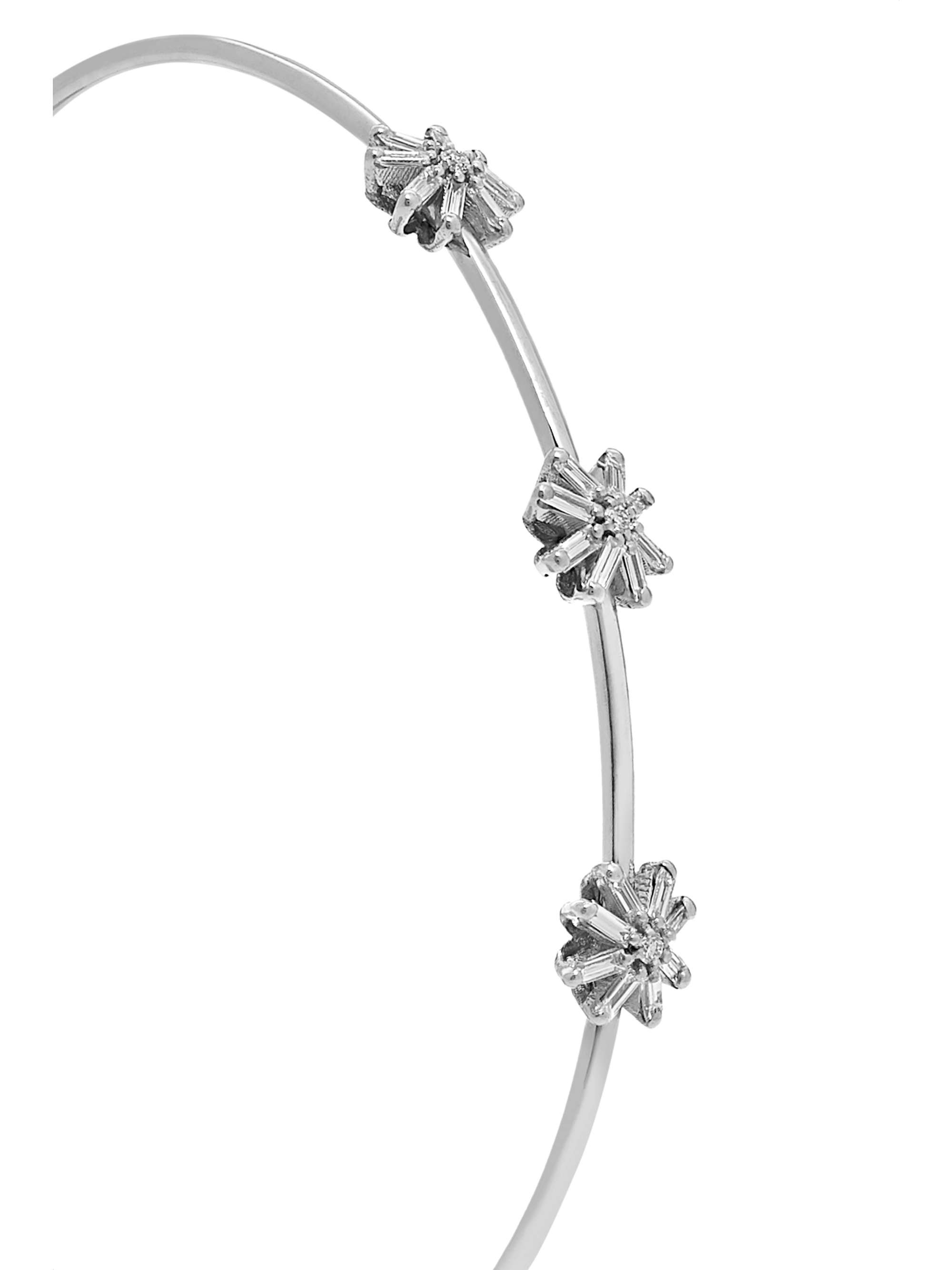 SUZANNE KALAN 18-karat white gold diamond cuff
