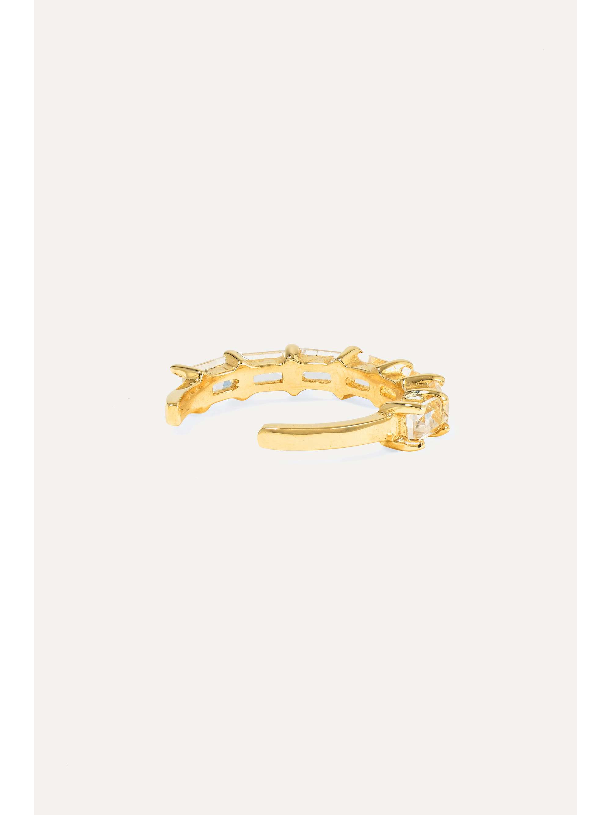STONE AND STRAND Gold topaz ear cuff