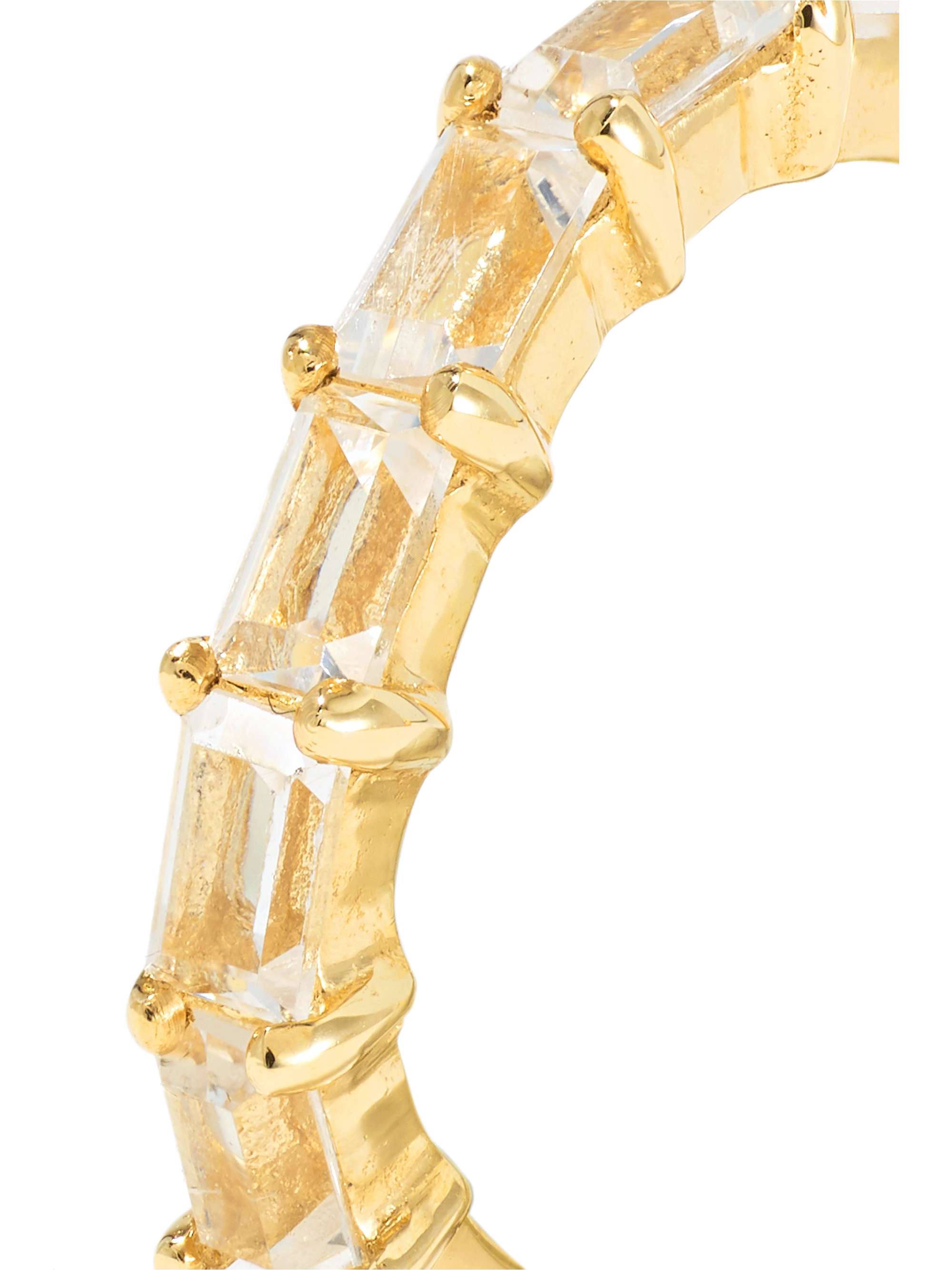 STONE AND STRAND Gold topaz ear cuff