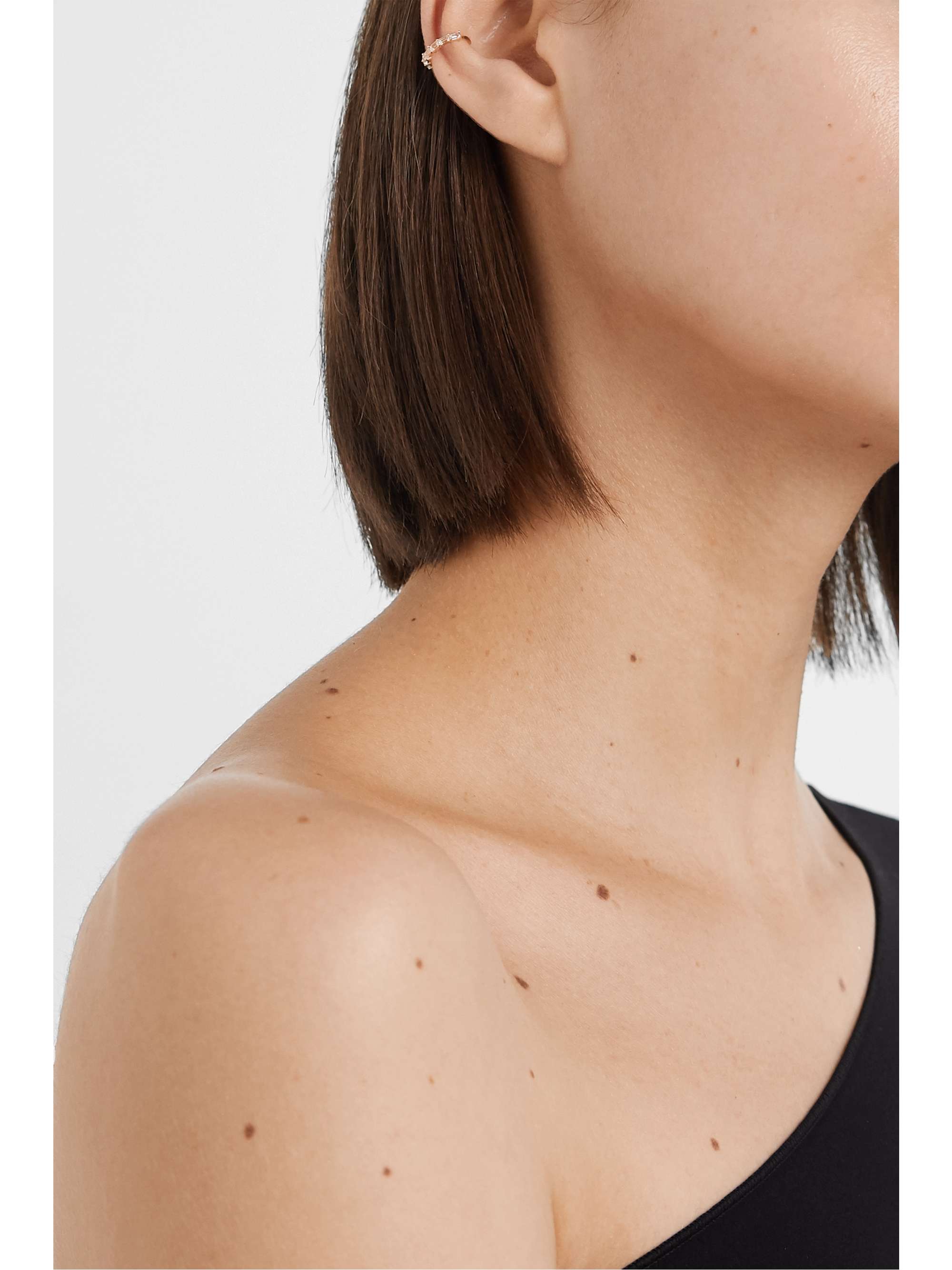 STONE AND STRAND Gold topaz ear cuff