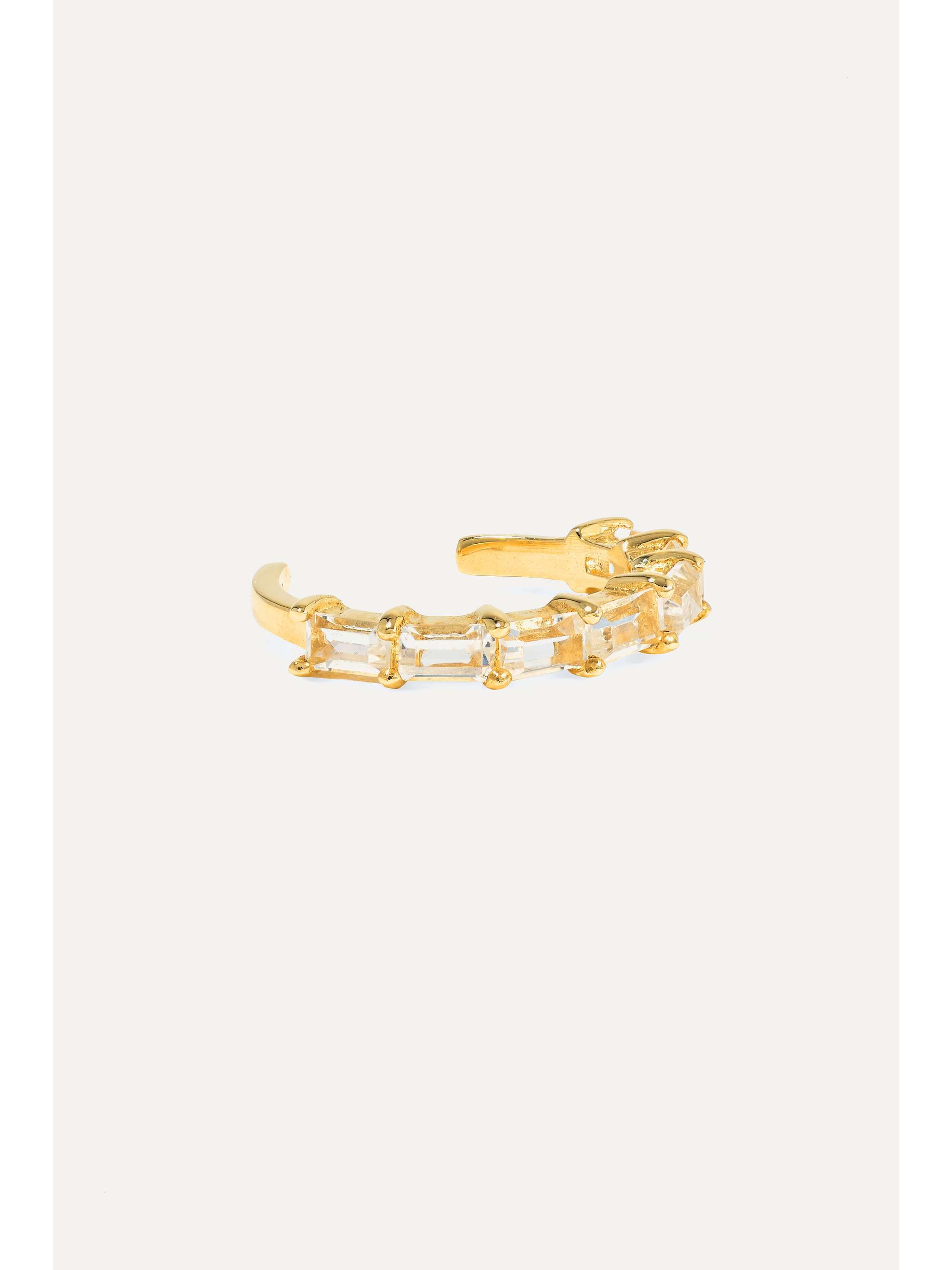 STONE AND STRAND Gold topaz ear cuff