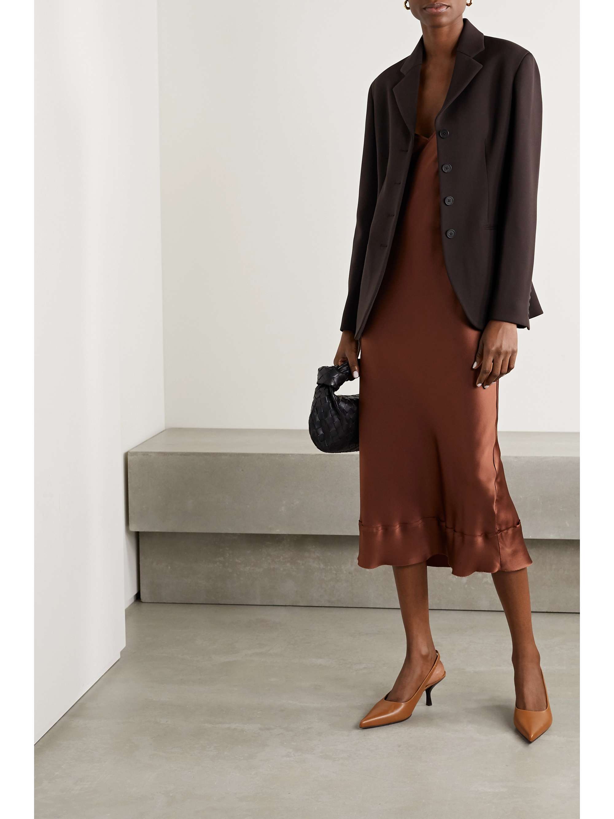 THE ROW Rifka wool-blend crepe blazer
