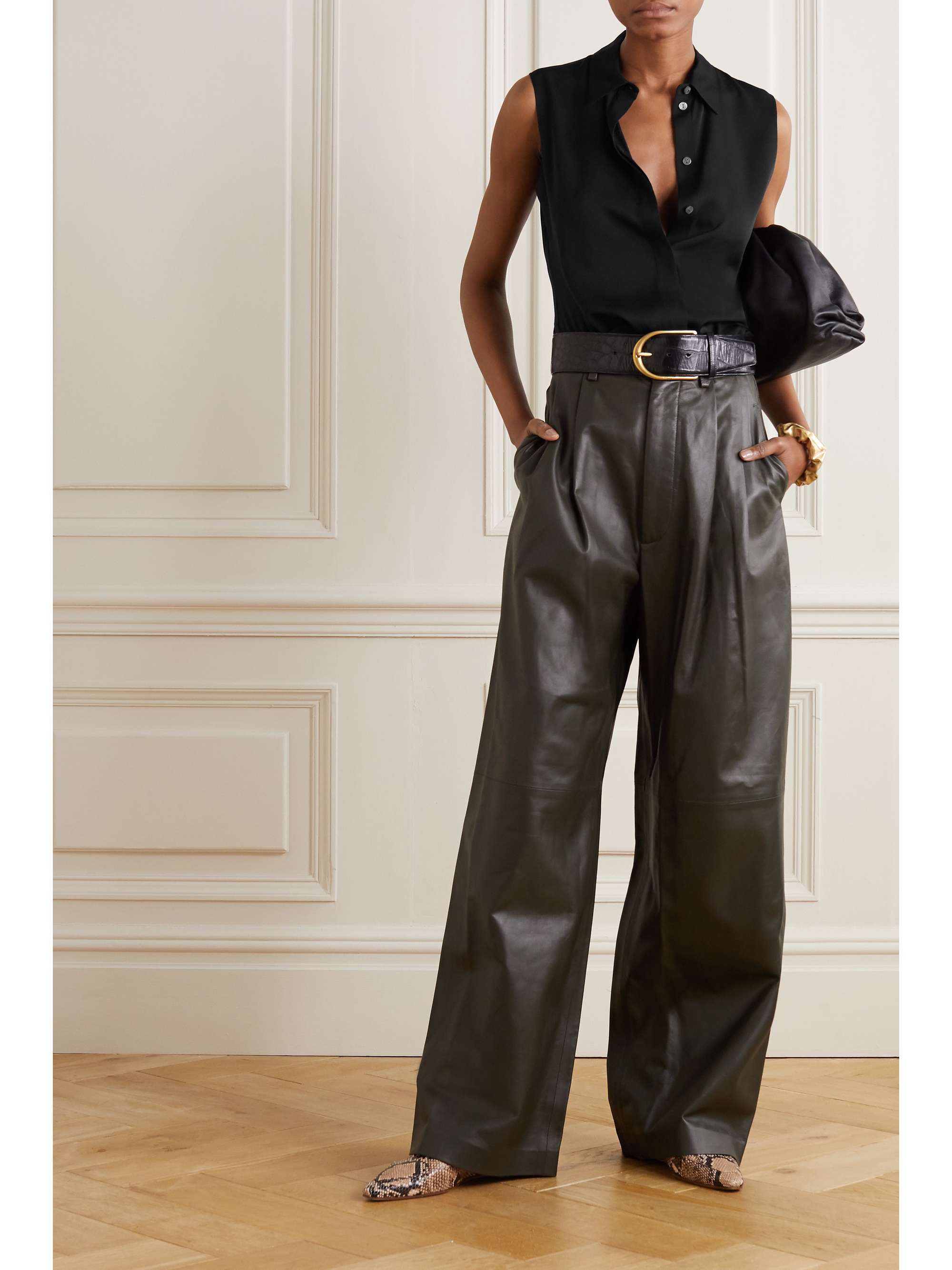 theory stretch silk blouse