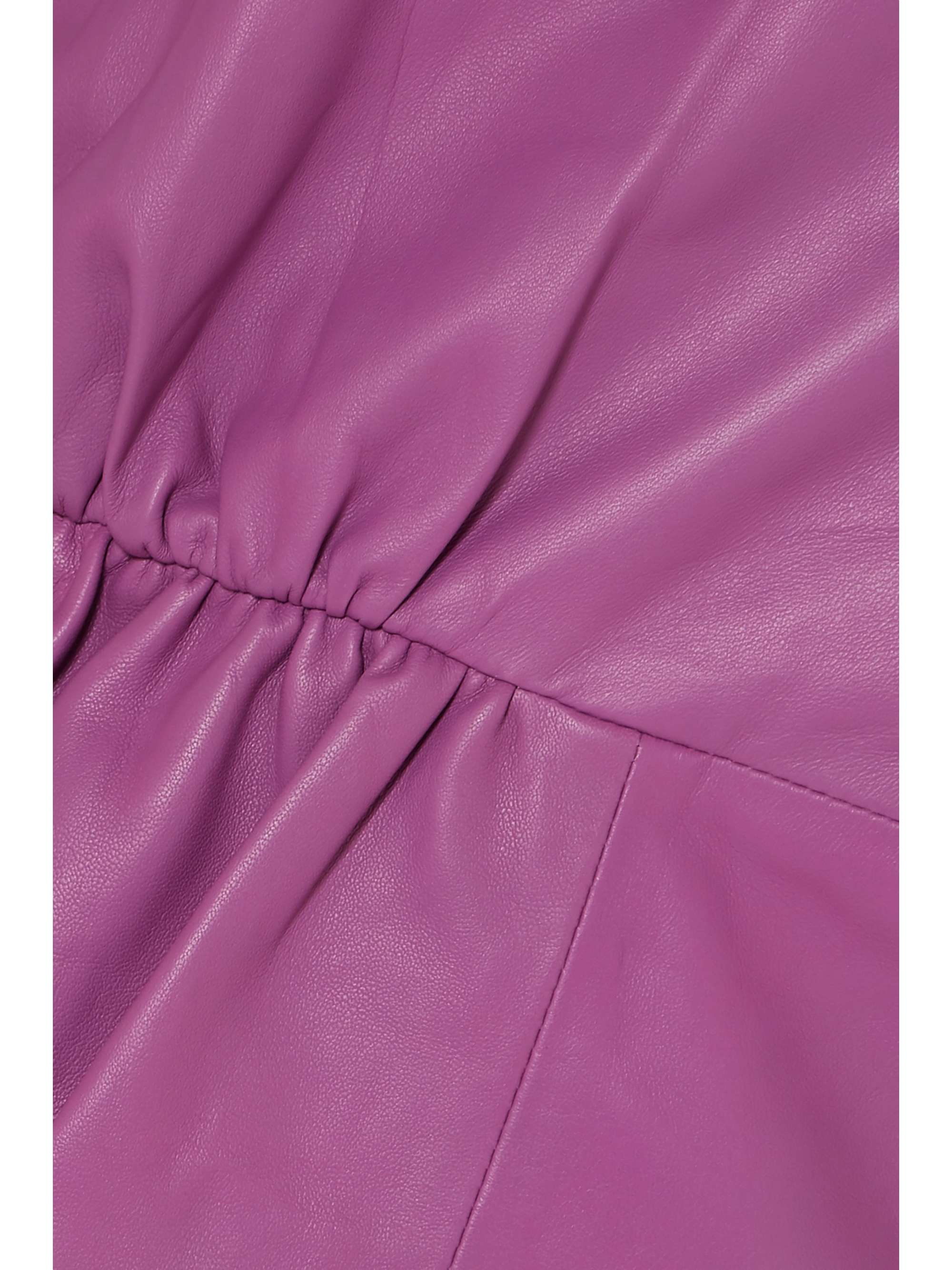 STAND STUDIO + Pernille Teisbaek Kayla one-shoulder leather mini dress