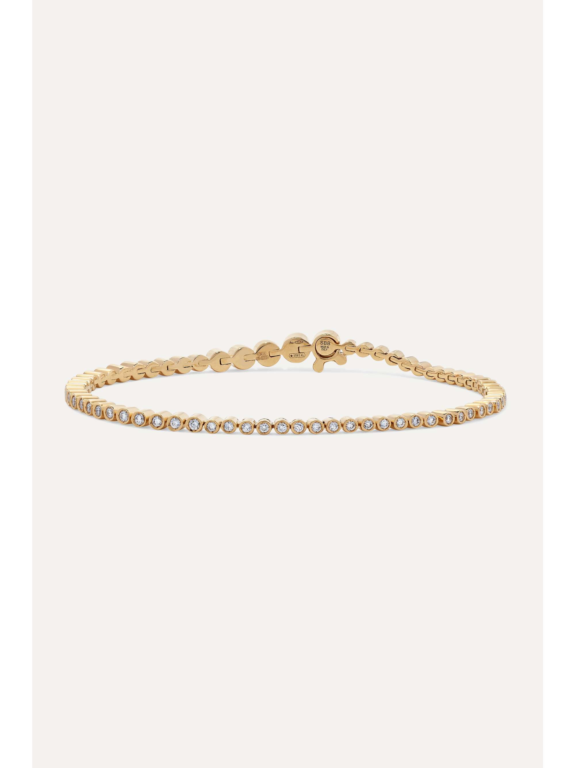 SOPHIE BILLE BRAHE Classic Tennis 18-karat gold diamond bracelet