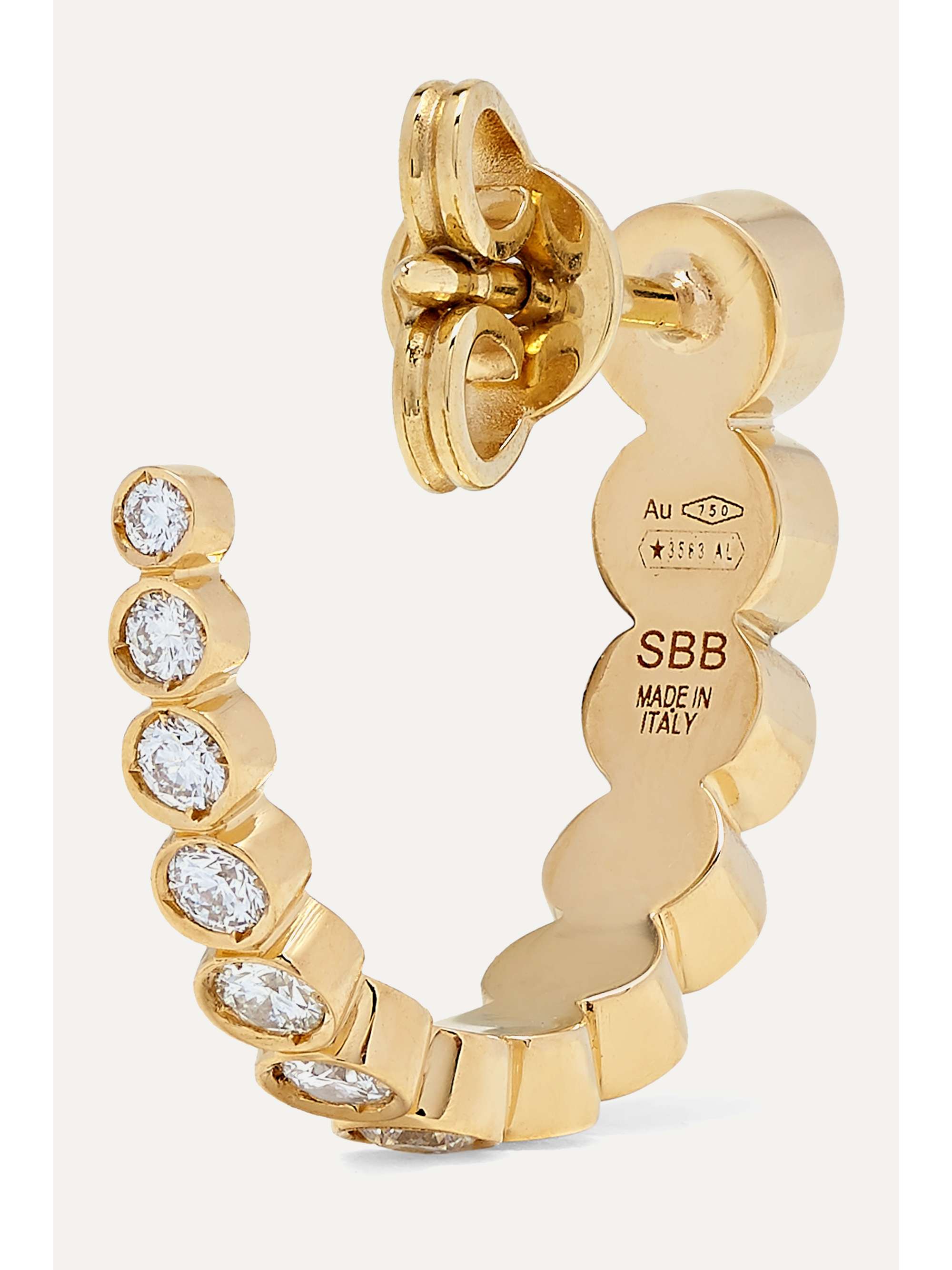 SOPHIE BILLE BRAHE Boucle Ensemble 18-karat gold diamond earrings
