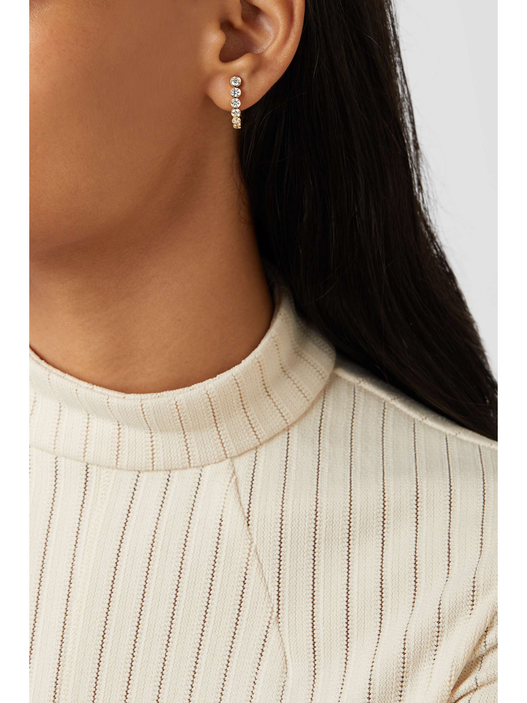 SOPHIE BILLE BRAHE Boucle Ensemble 18-karat gold diamond earrings