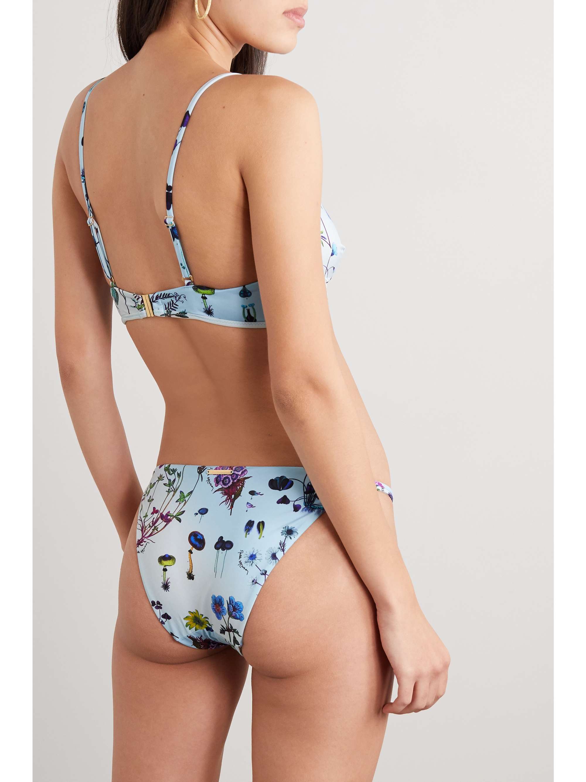STELLA MCCARTNEY Trippy floral-print bikini top