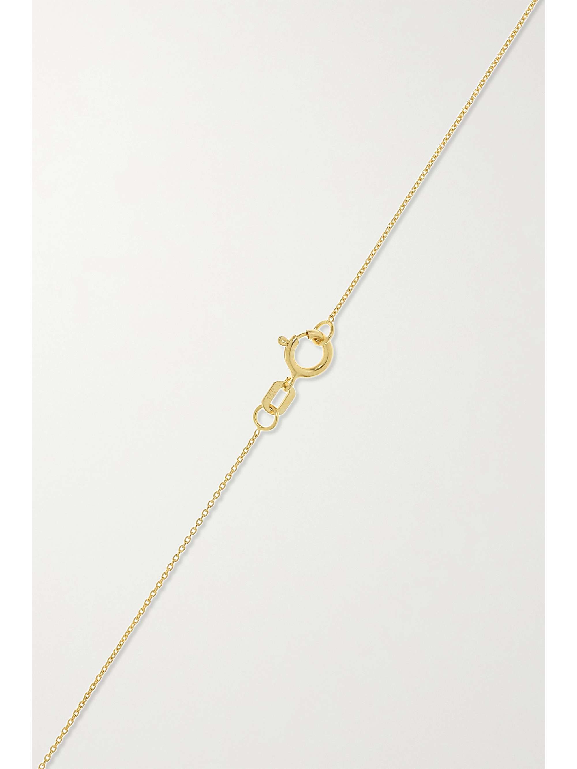 STONE AND STRAND Birthstone gold multi-stone necklace