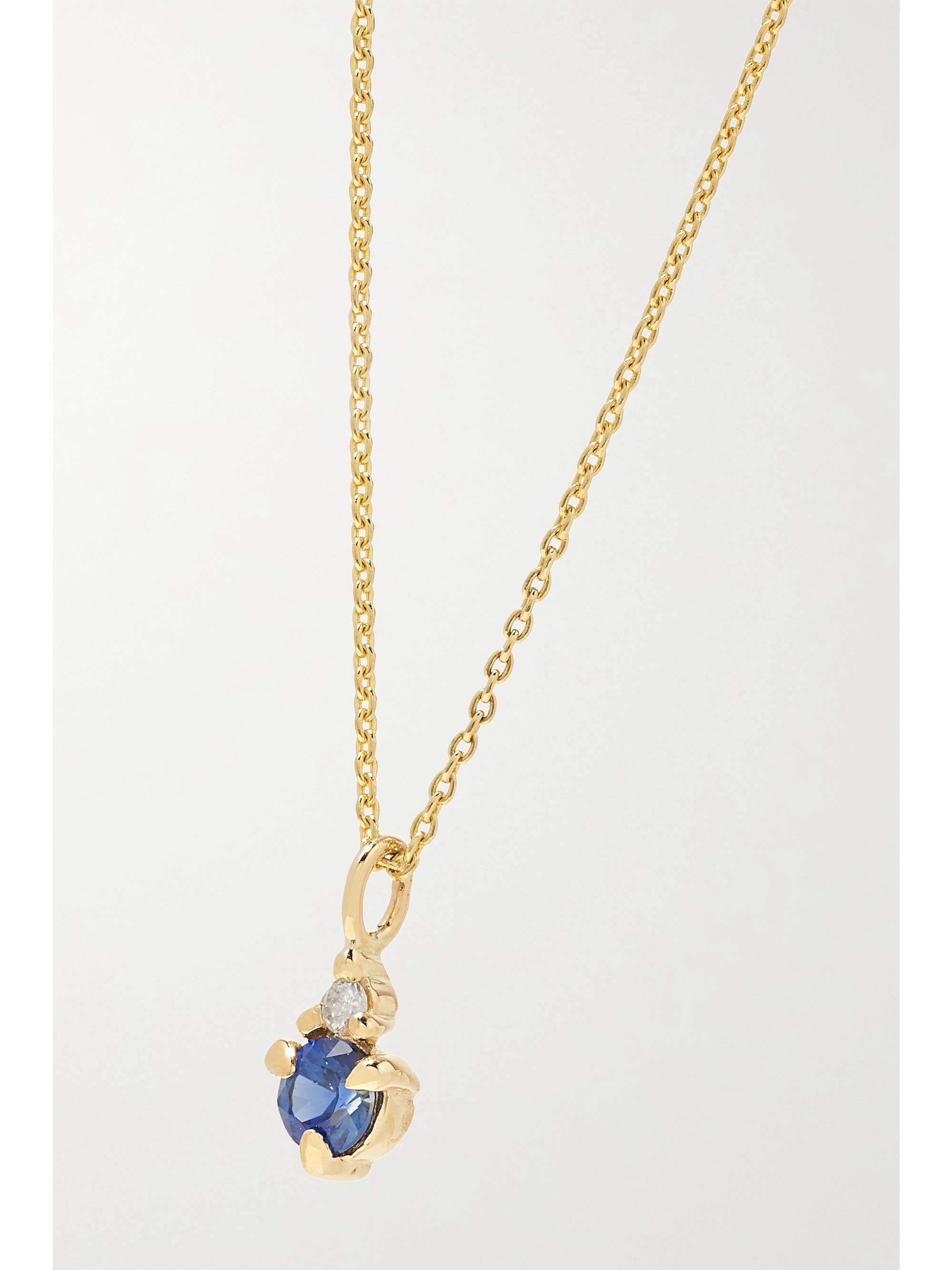 STONE AND STRAND Birthstone gold multi-stone necklace