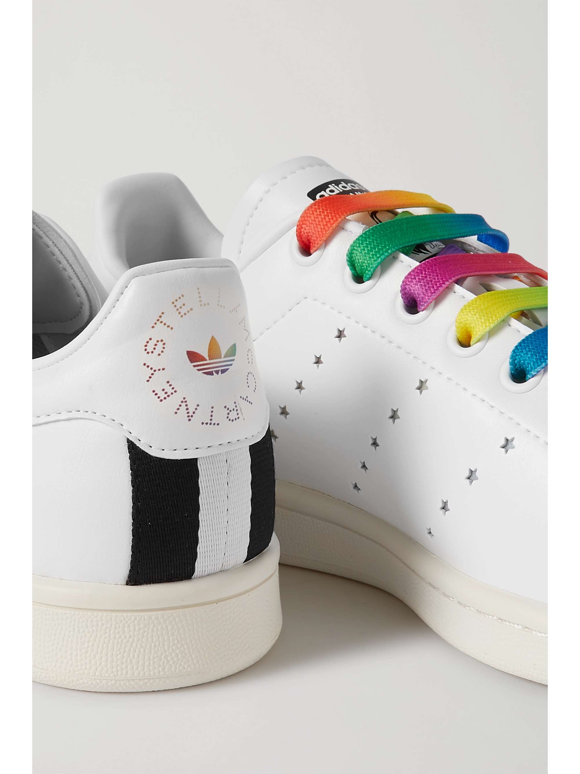 White adidas Originals Stan Smith vegan leather sneakers STELLA MCCARTNEY | NET-A-PORTER