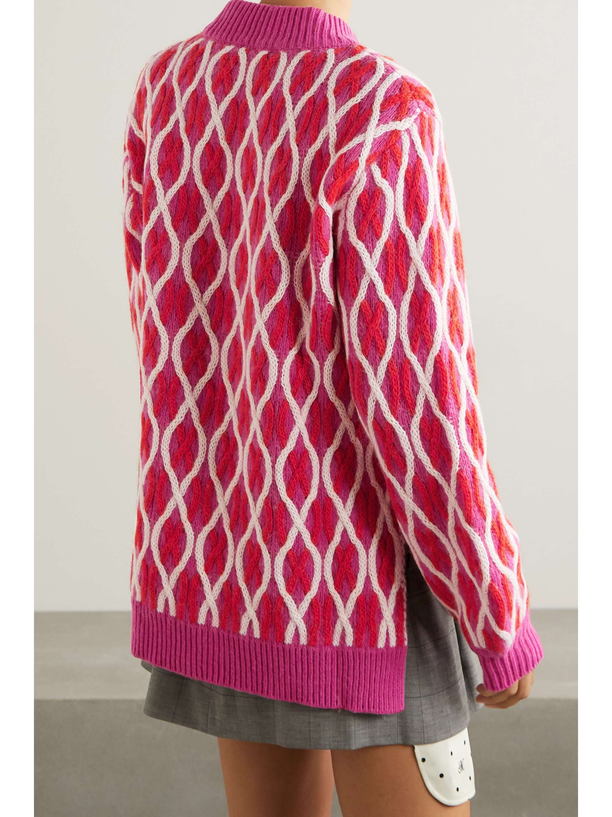 STINE GOYA Anders cable-knit wool-blend sweater