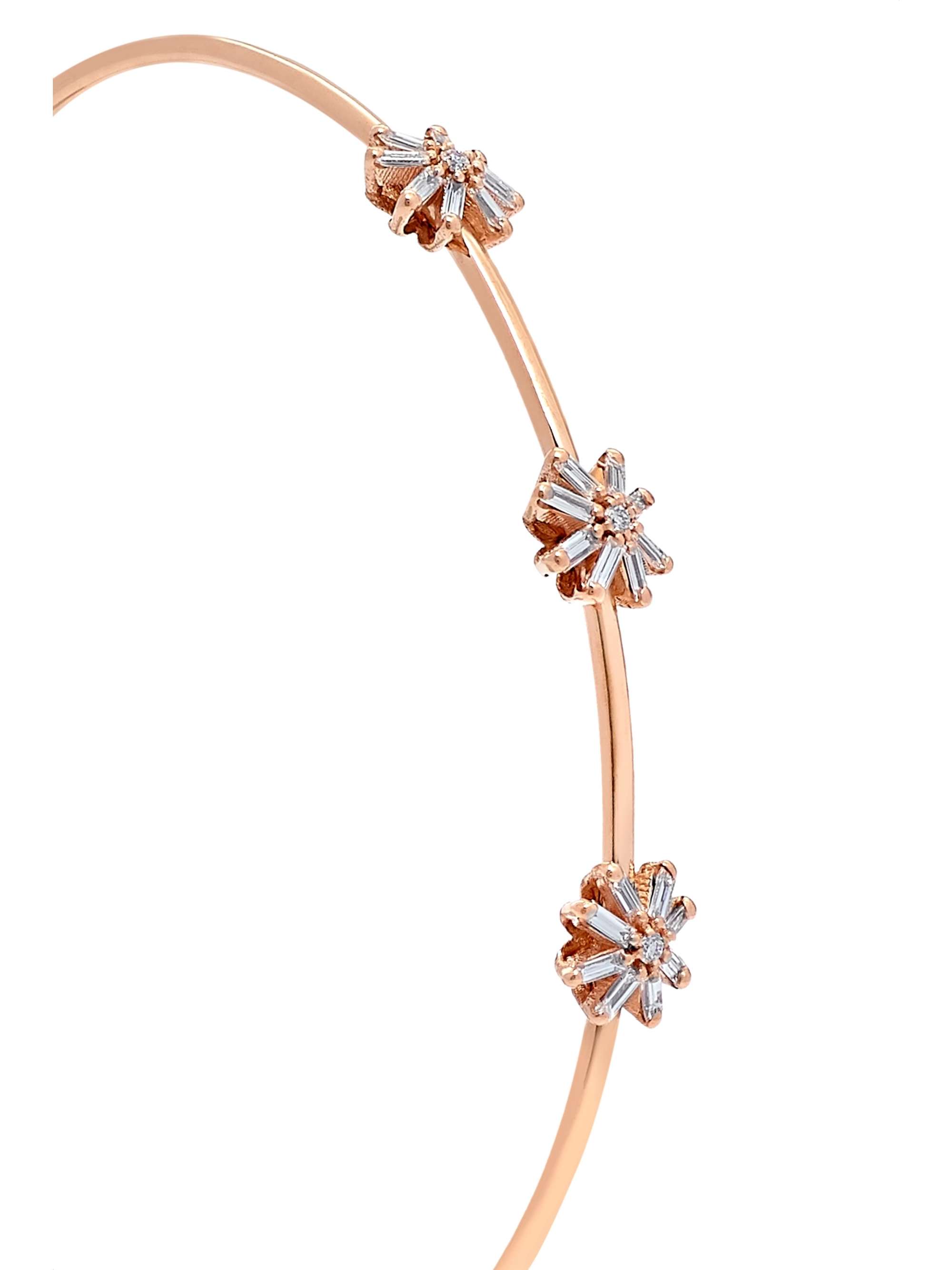 SUZANNE KALAN 18-karat rose gold diamond cuff