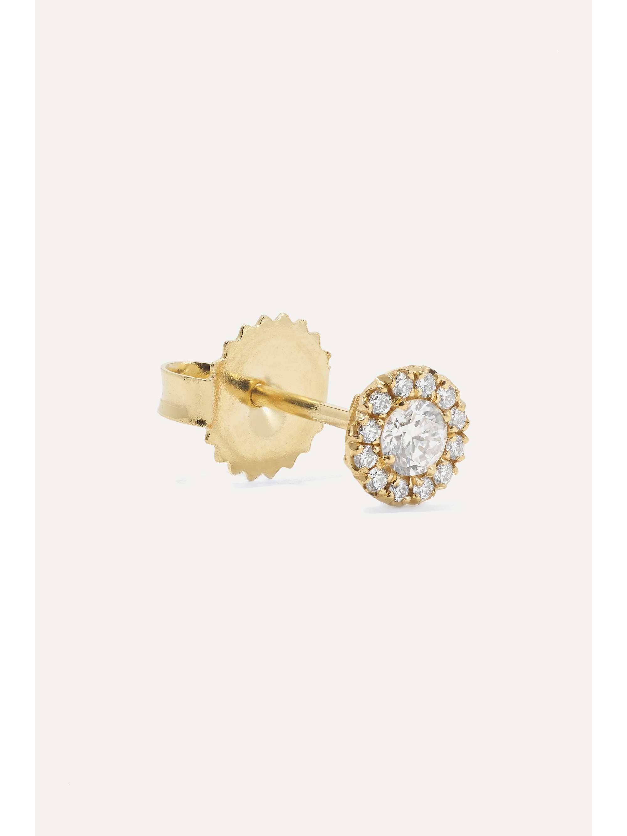 SUZANNE KALAN 18-karat gold diamond earrings
