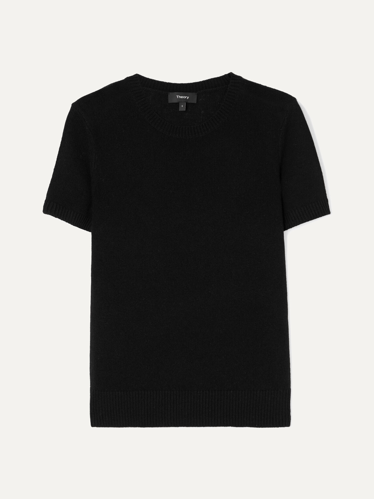 Theory - Basic Tee Feather Cashmere - Black