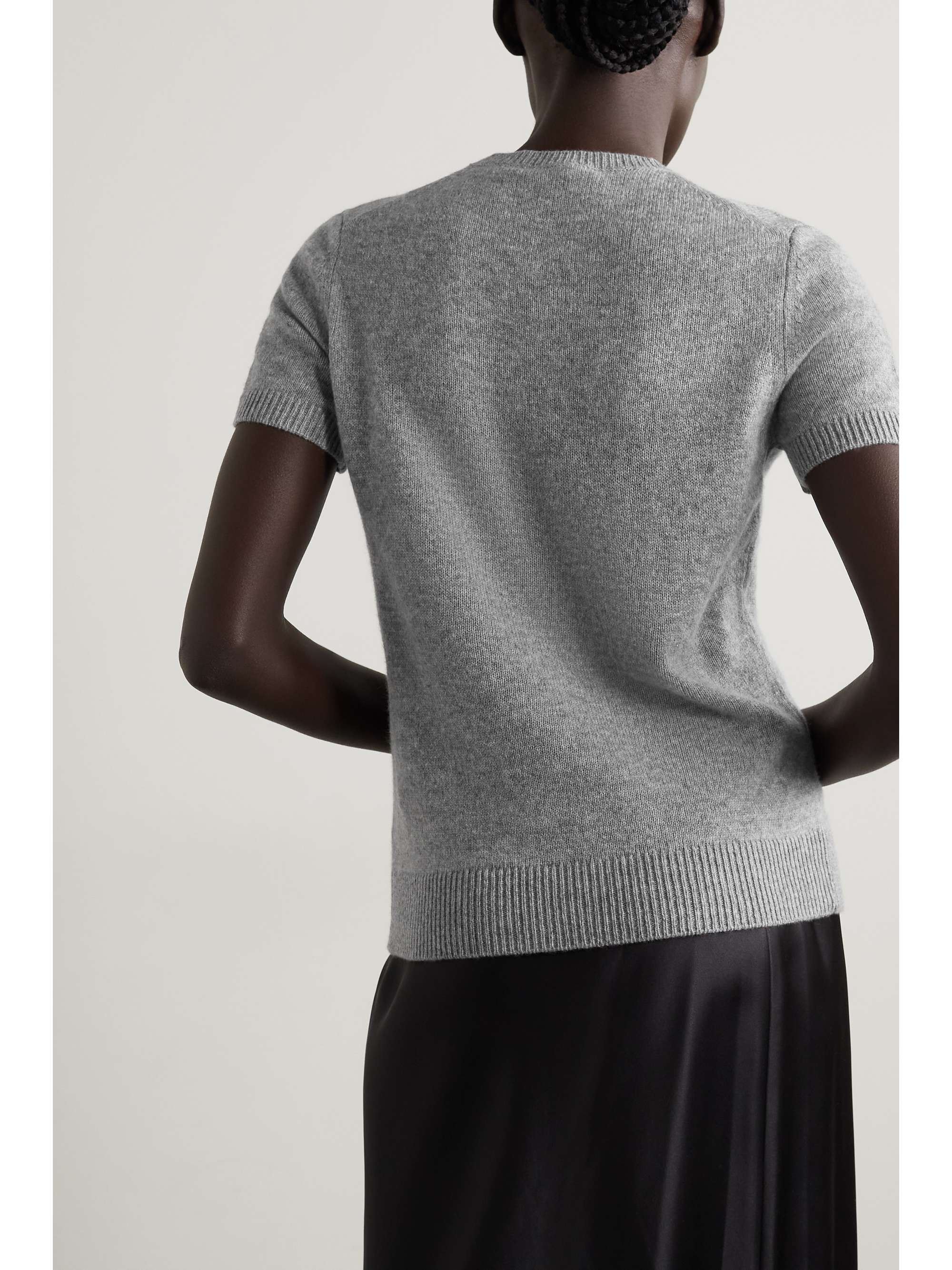 THEORY Basic Tee Feather Cashmere