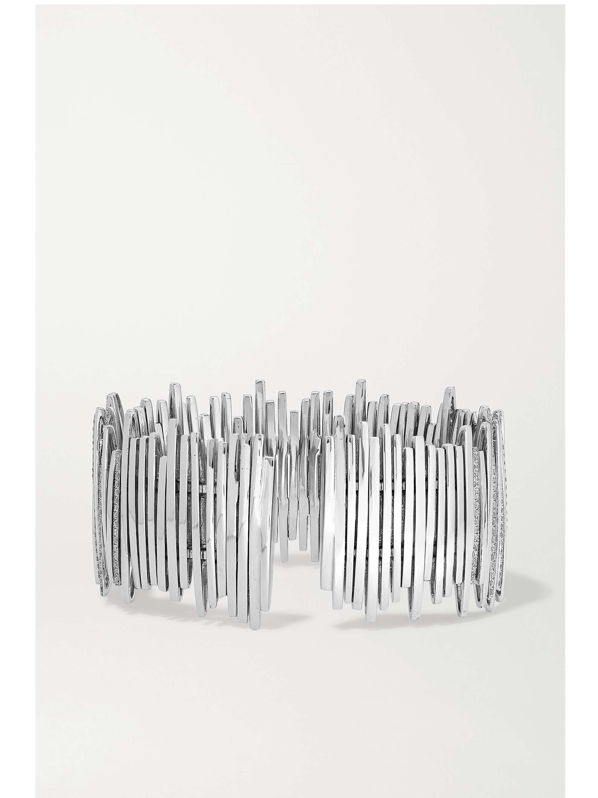 SUZANNE KALAN 18-karat white gold diamond cuff